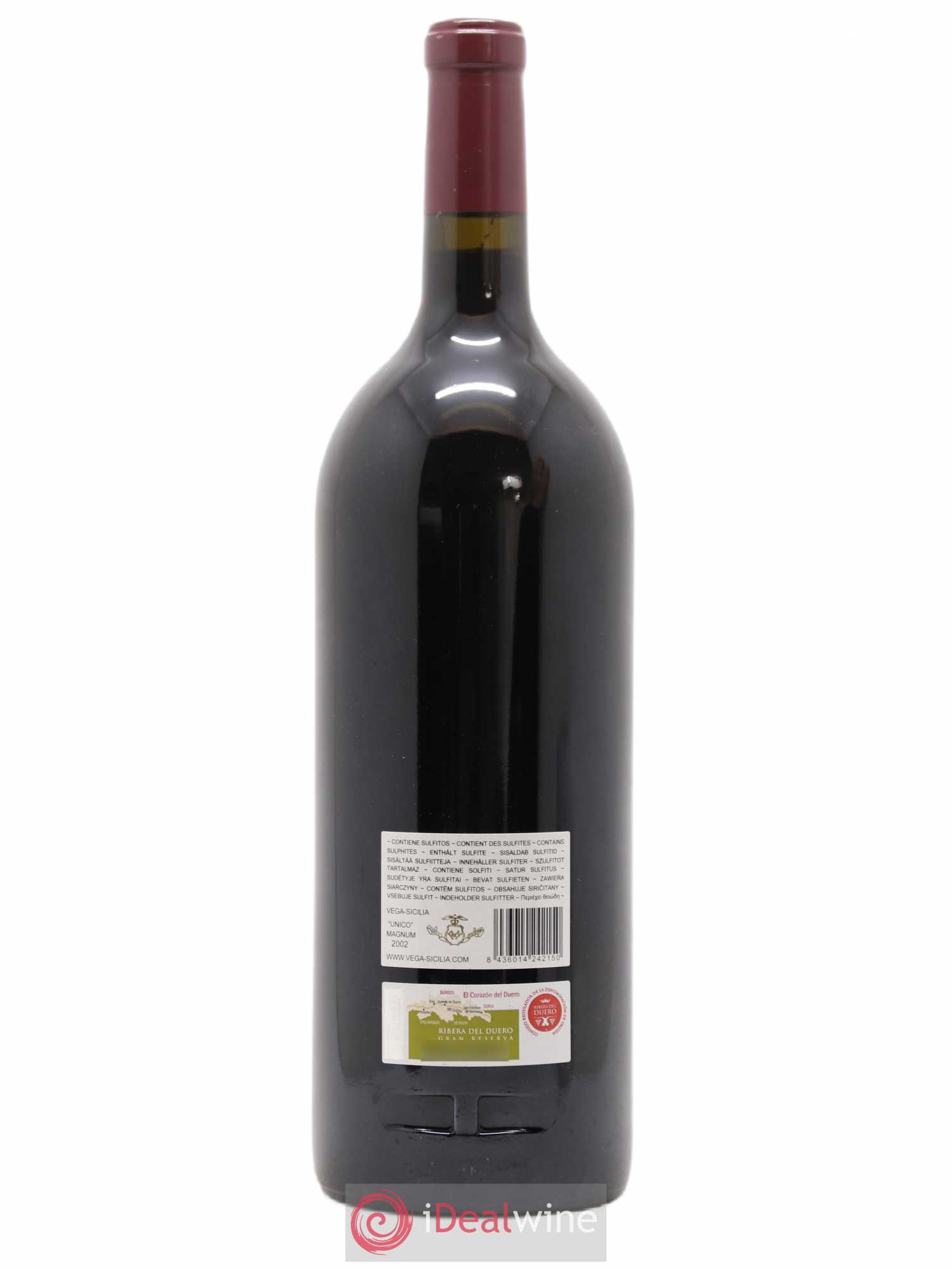 Ribera Del Duero DO Vega Sicilia Unico Famille Alvarez 2002 - Lot de 1 magnum - 1