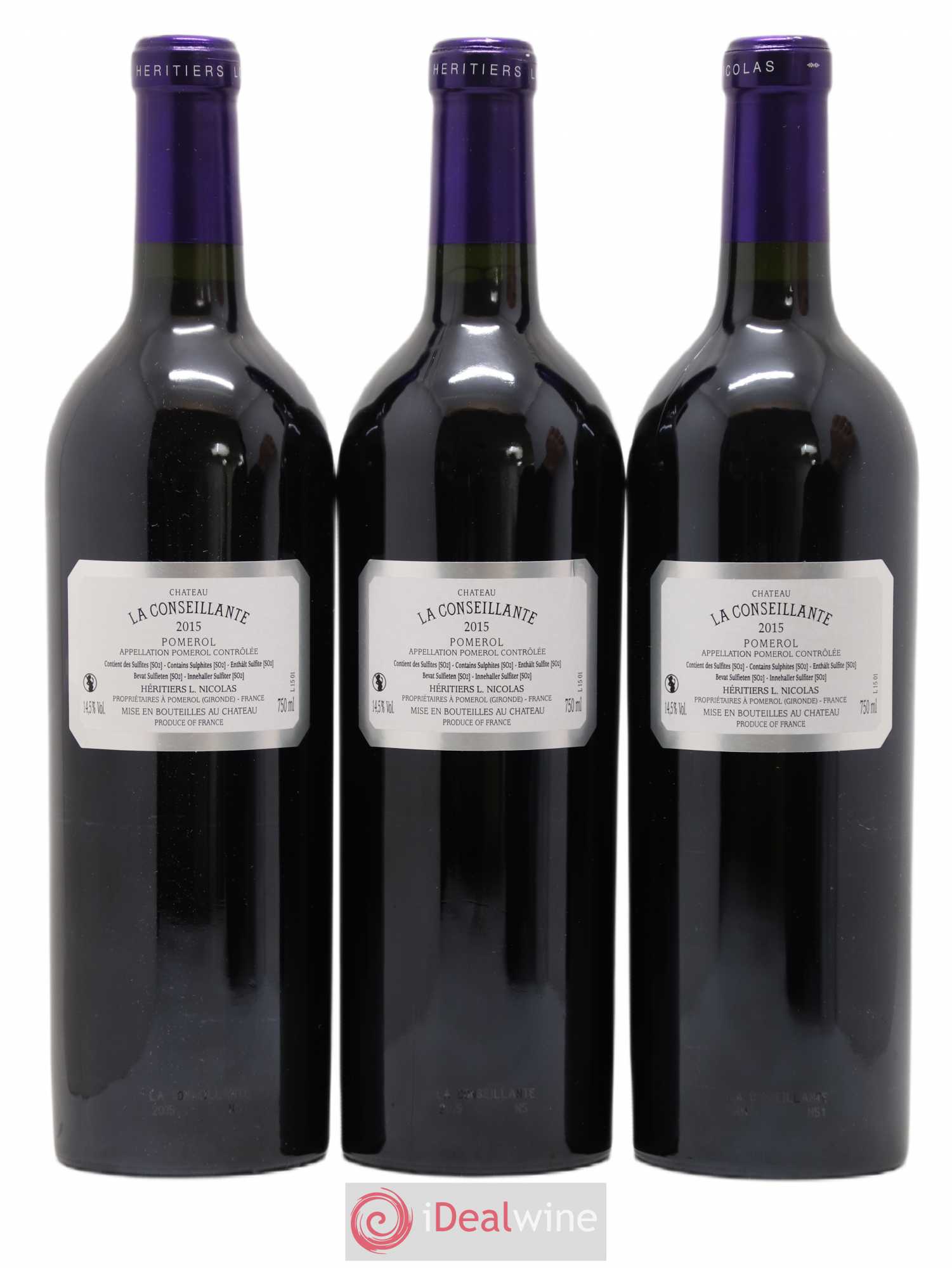 Château la Conseillante 2015 - Lot de 3 bouteilles - 1