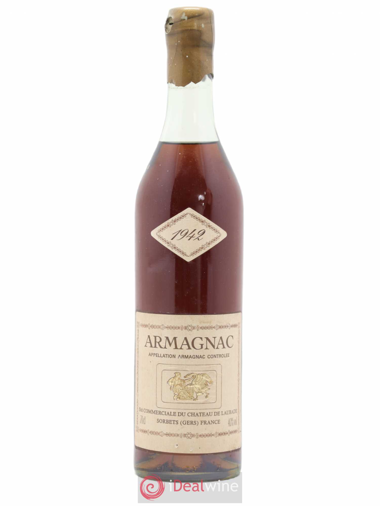 Armagnac Chateau de Laubade 1942 - Posten von 1 Flasche - 0