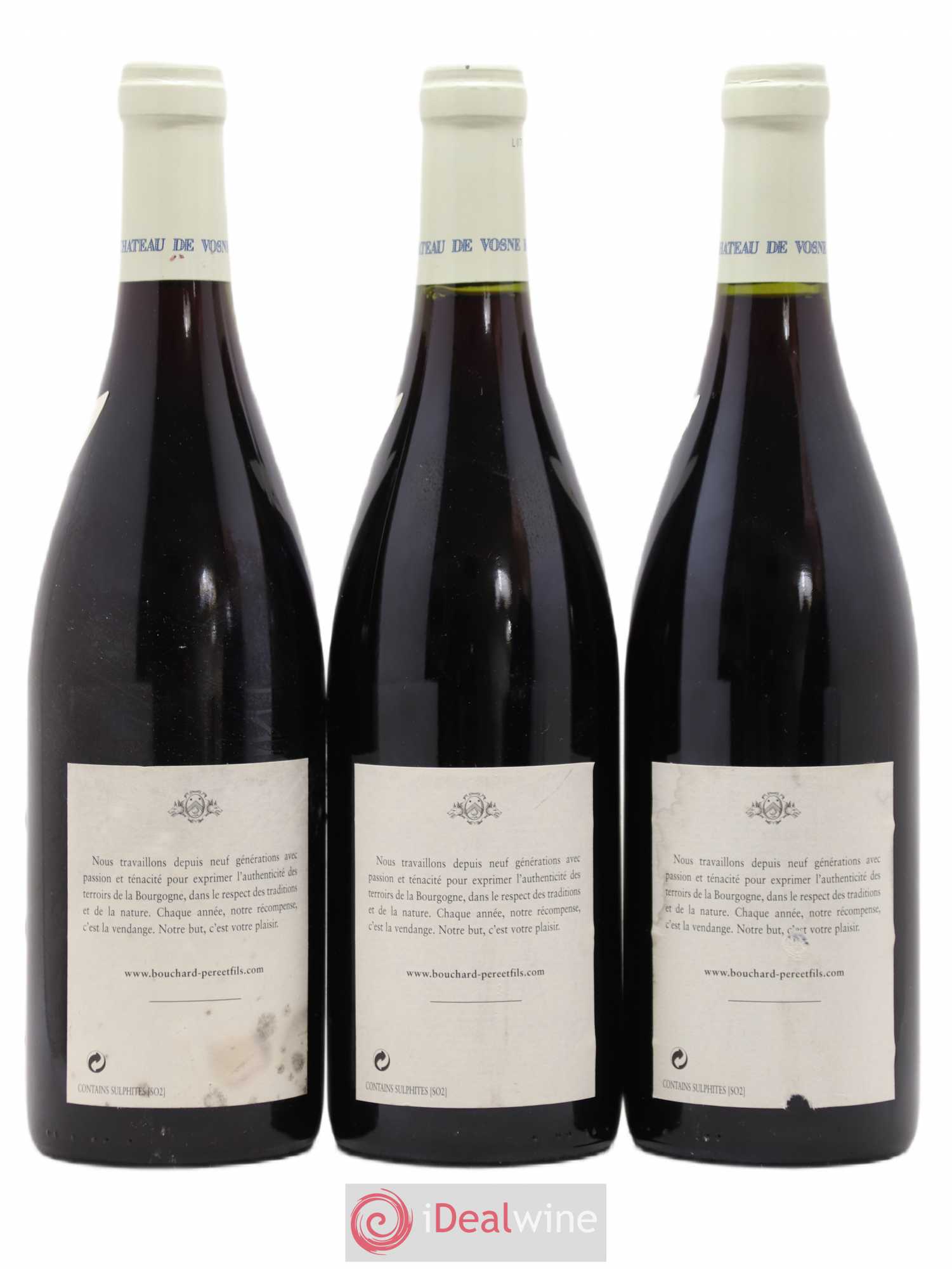 Vosne-Romanée 1er Cru Aux Reignots Récolte du Domaine du Château de Vosne-Romanée Comte Liger-Belair Bouchard Père et Fils 2005 - Lot de 3 bouteilles - 1