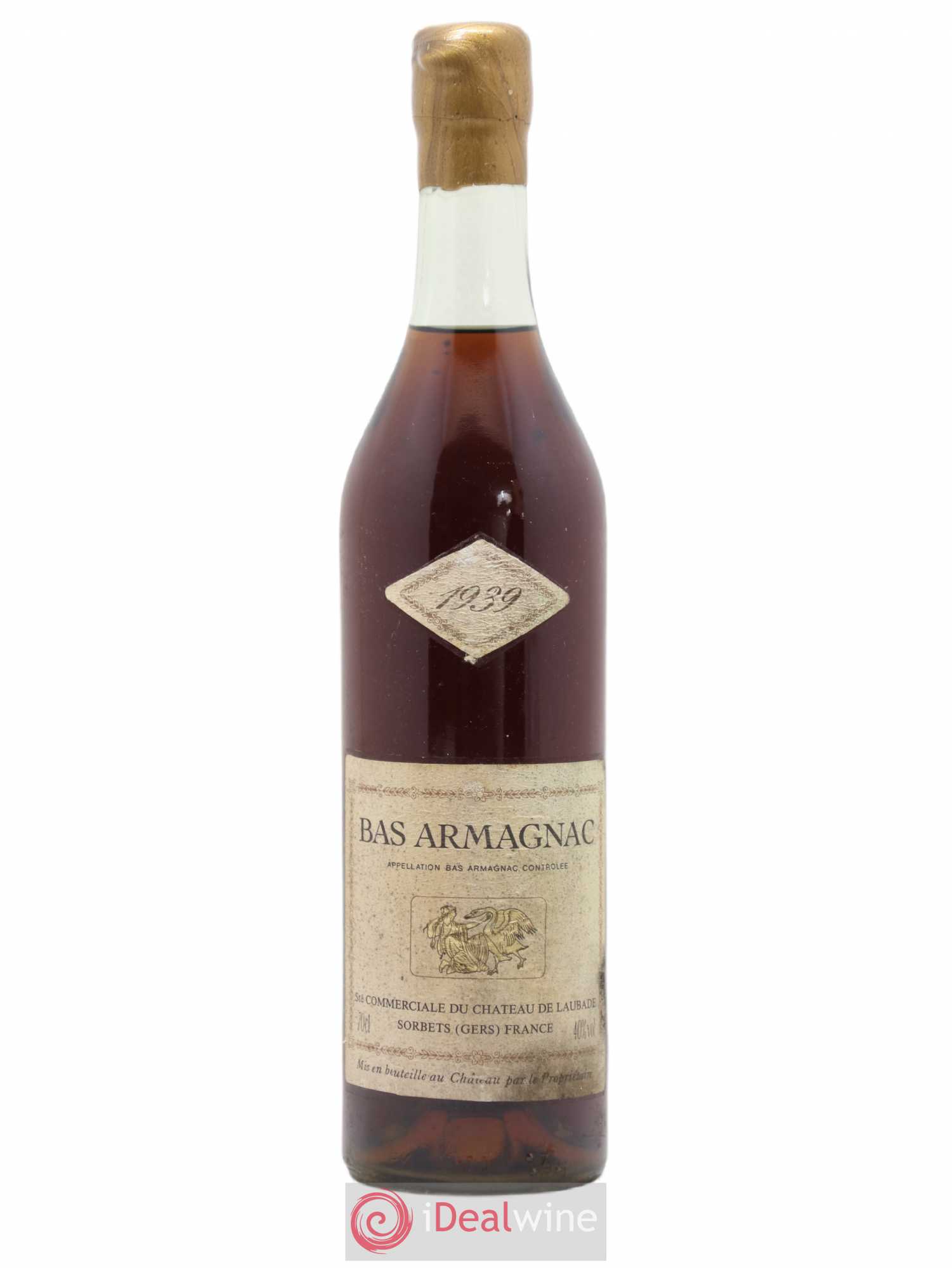 Bas-Armagnac Château de Laubade 1939 - Lot de 1 bouteille - 0
