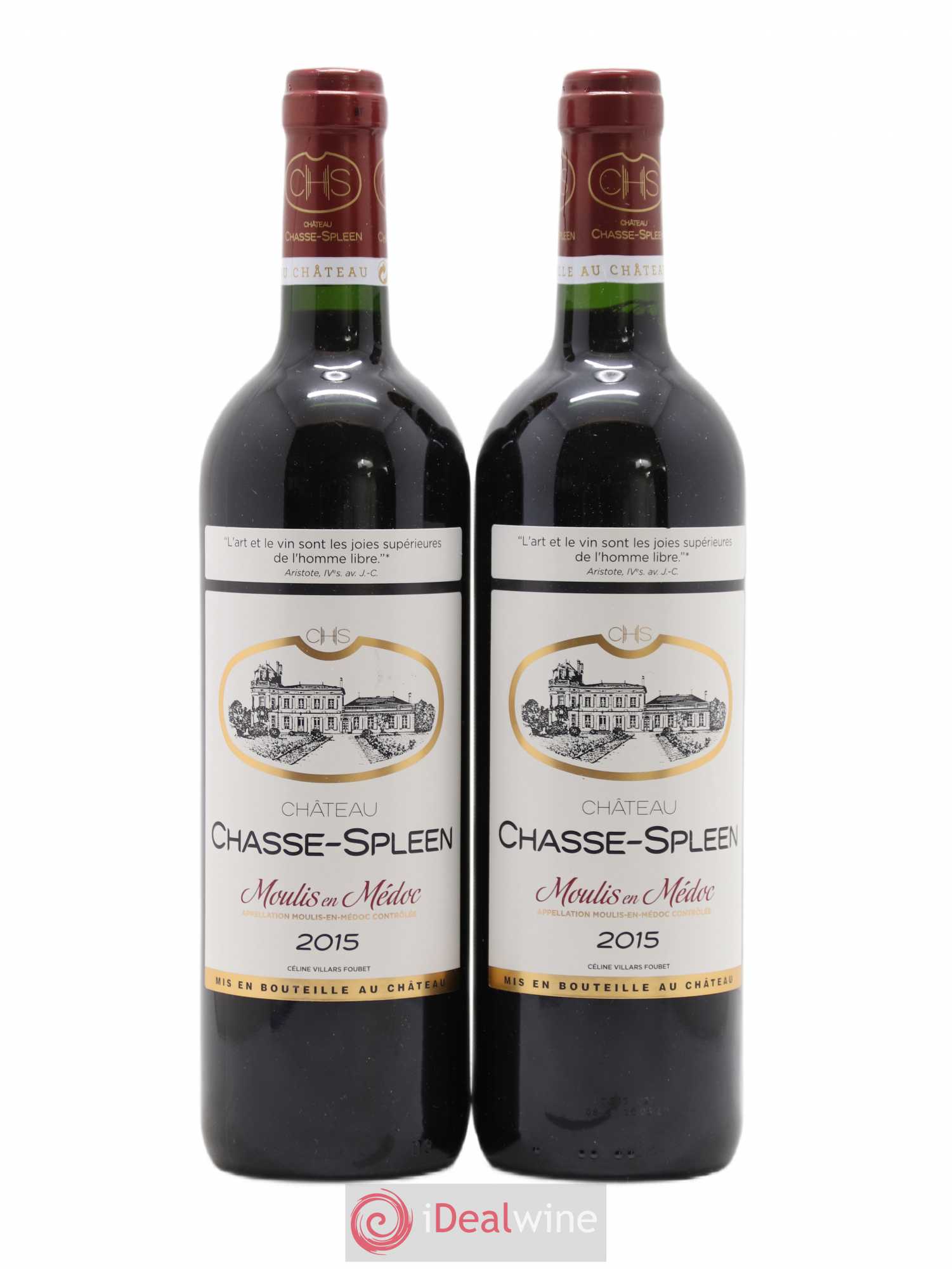 Château Chasse Spleen 2015 - Lot de 2 bouteilles - 0