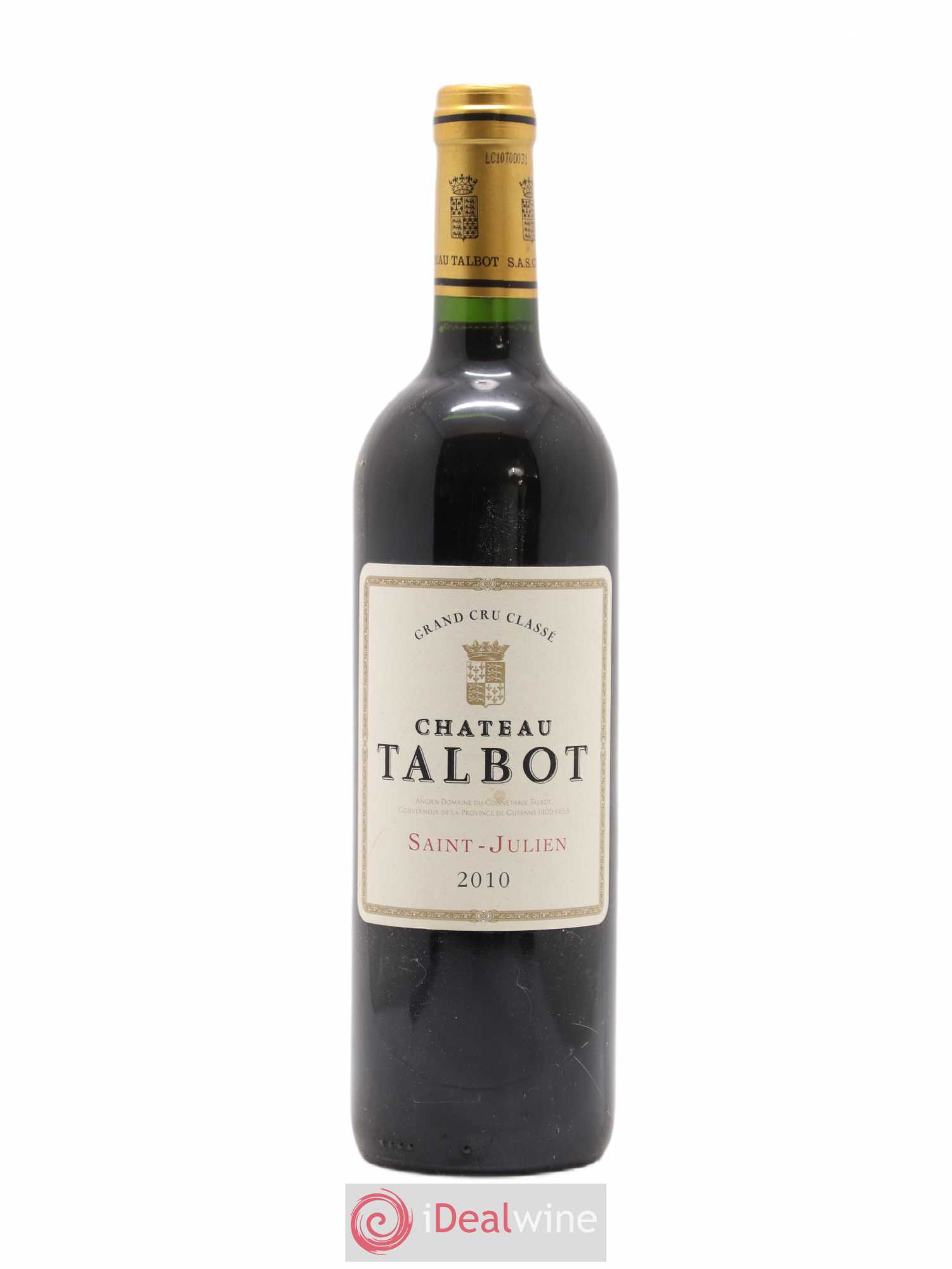 Château Talbot 4ème Grand Cru Classé 2010 - Lot de 1 bouteille - 0