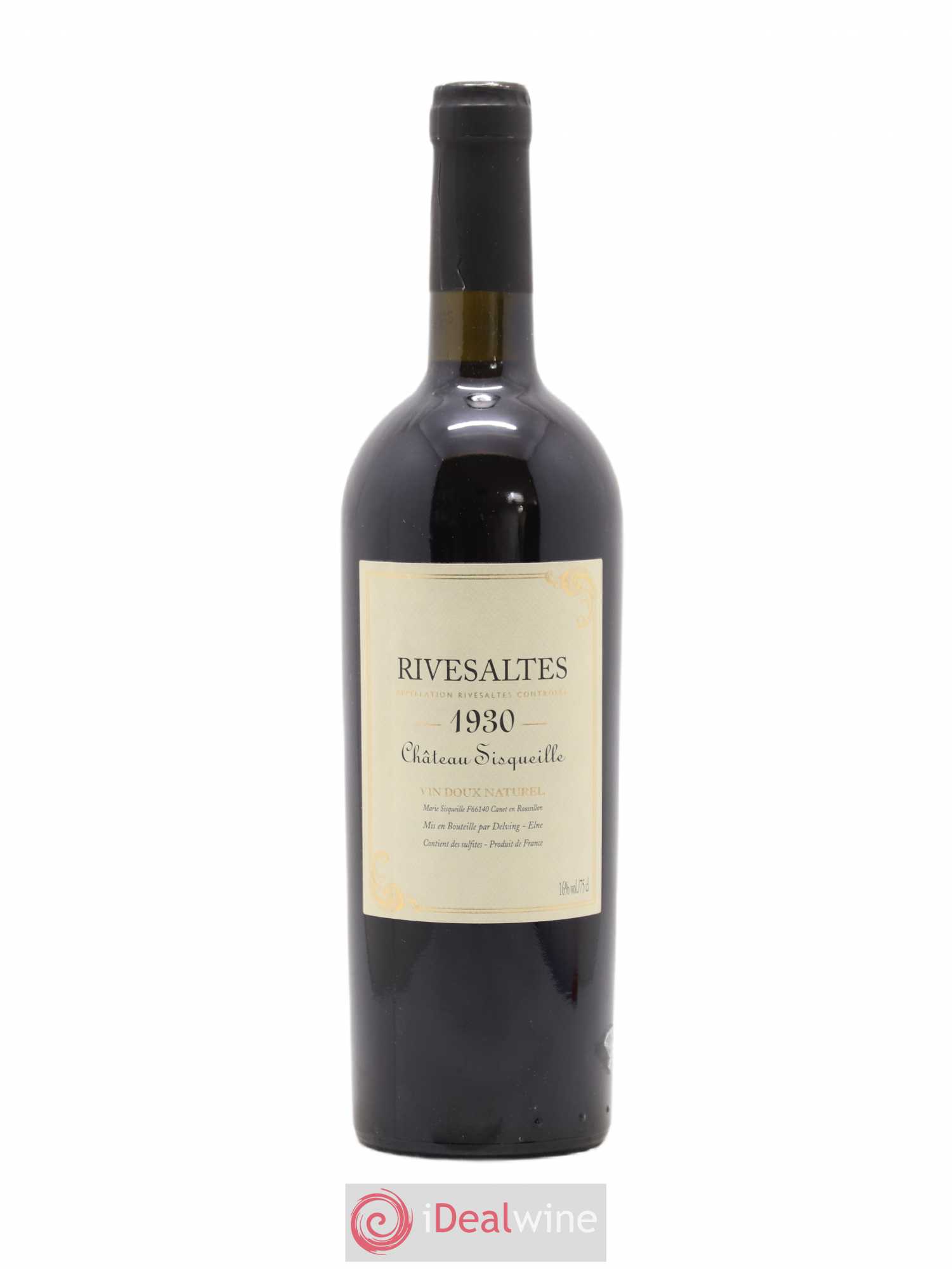 Rivesaltes Château Sisqueille 1930 - Posten von 1 Flasche - 0