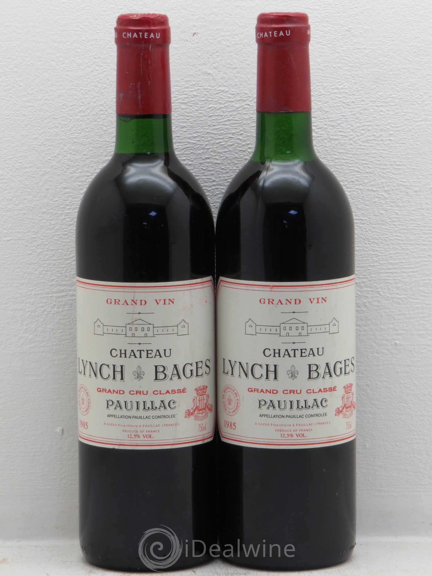 Château Lynch Bages 5ème Grand Cru Classé 1985 - Lot de 2 bouteilles - 0