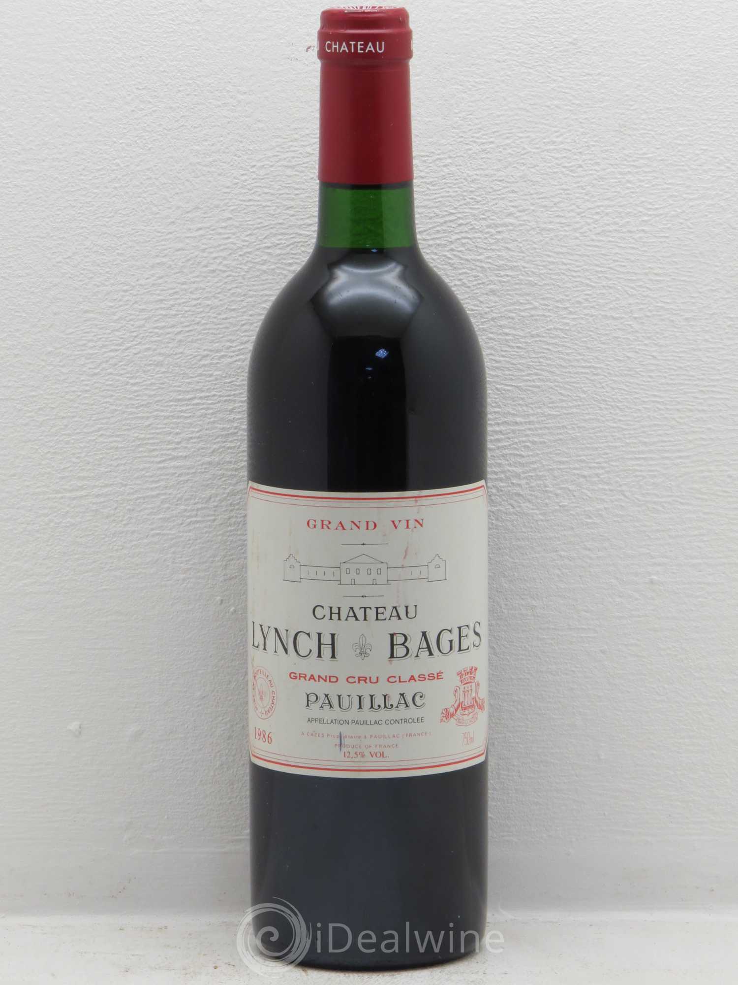 Château Lynch Bages 5ème Grand Cru Classé 1986 - Lot de 1 bouteille - 0