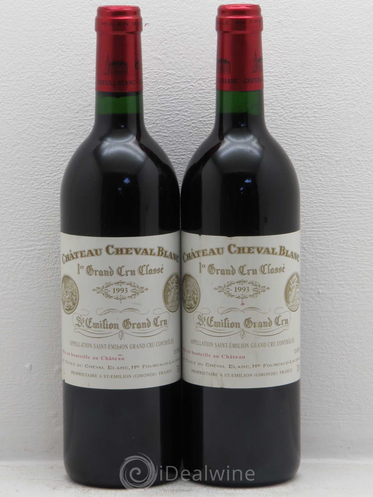 Château Cheval Blanc 1er Grand Cru Classé A 1993 - Lot de 2 bouteilles - 0