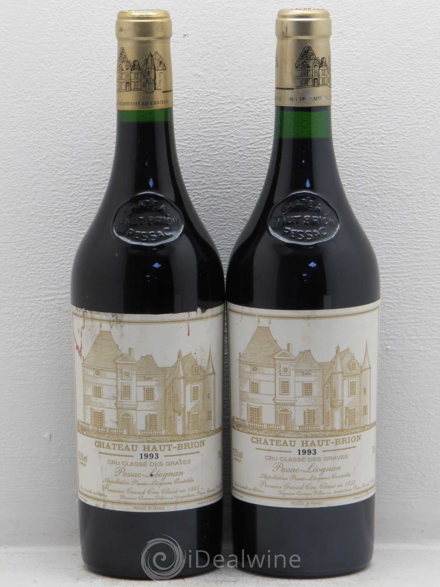 Château Haut Brion 1er Grand Cru Classé 1993 - Lot de 2 bouteilles - 0