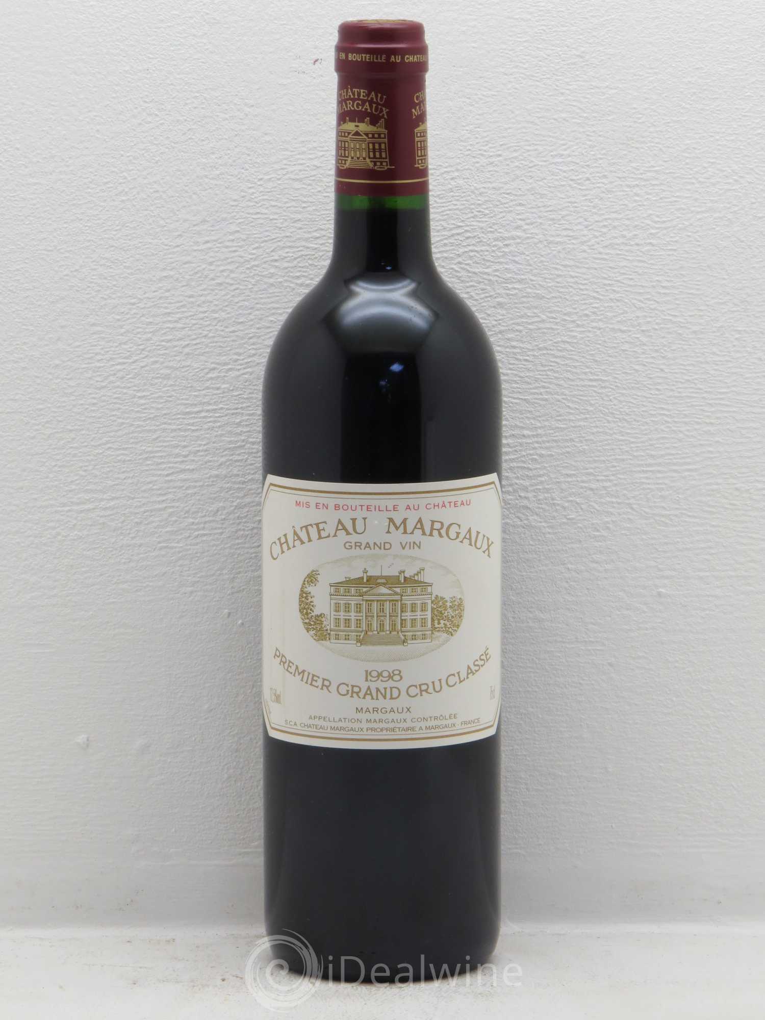 Château Margaux 1er Grand Cru Classé 1998 - Lot de 1 bouteille - 0