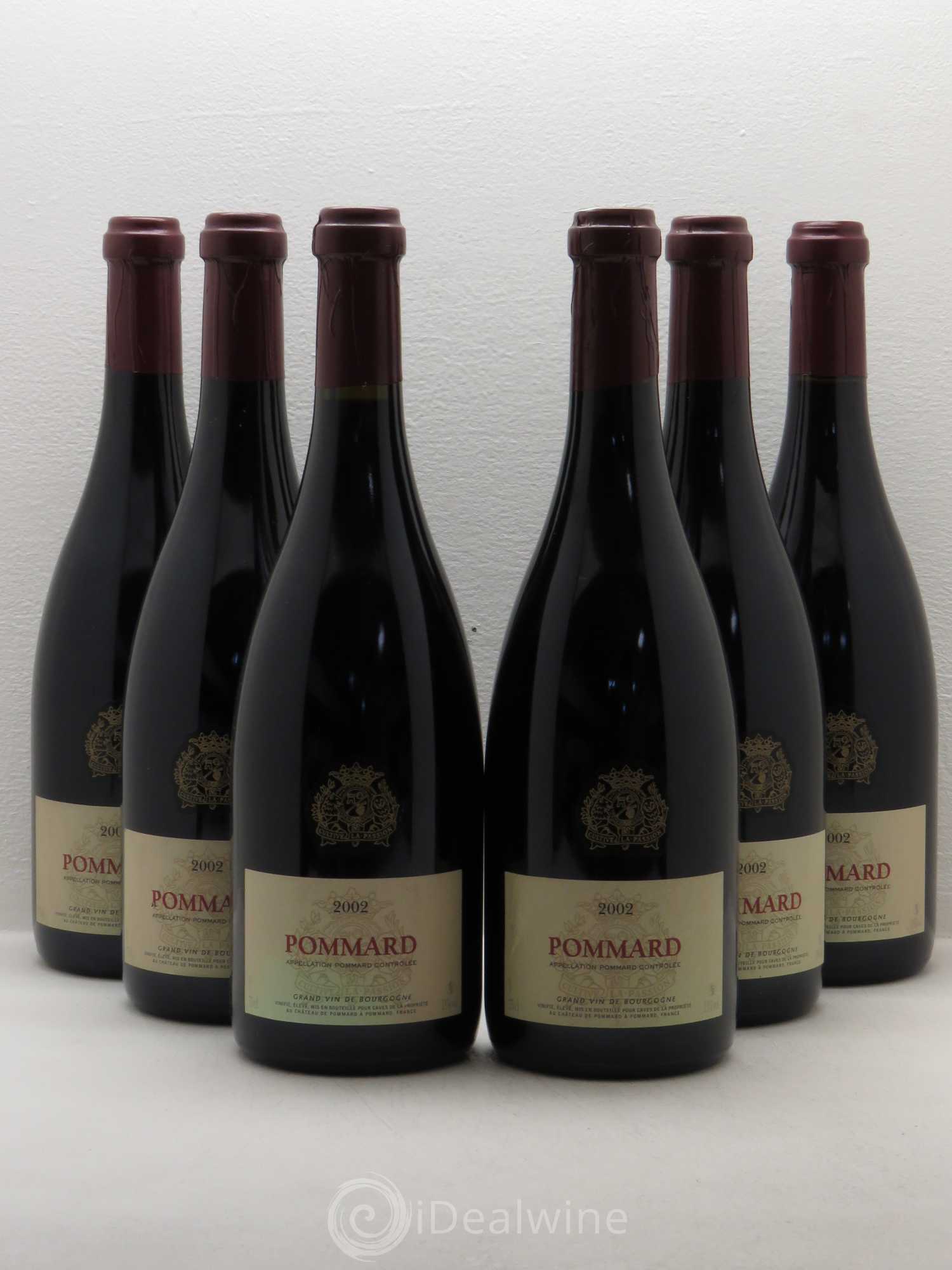 Pommard Clos du Château - Château de Pommard 2002 - Posten von 6 Flaschen - 0