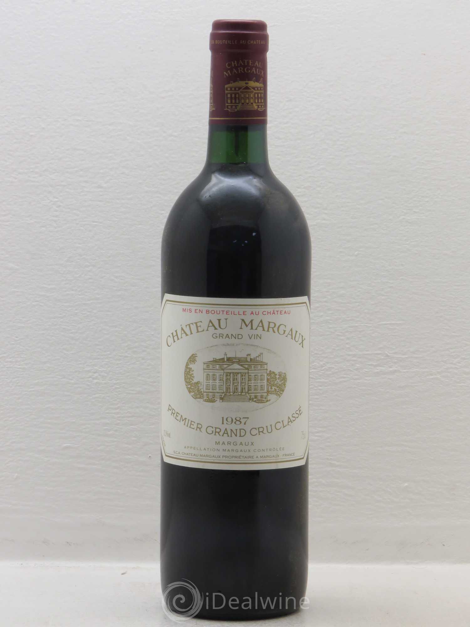 Château Margaux 1er Grand Cru Classé 1987 - Lot de 1 bouteille - 0