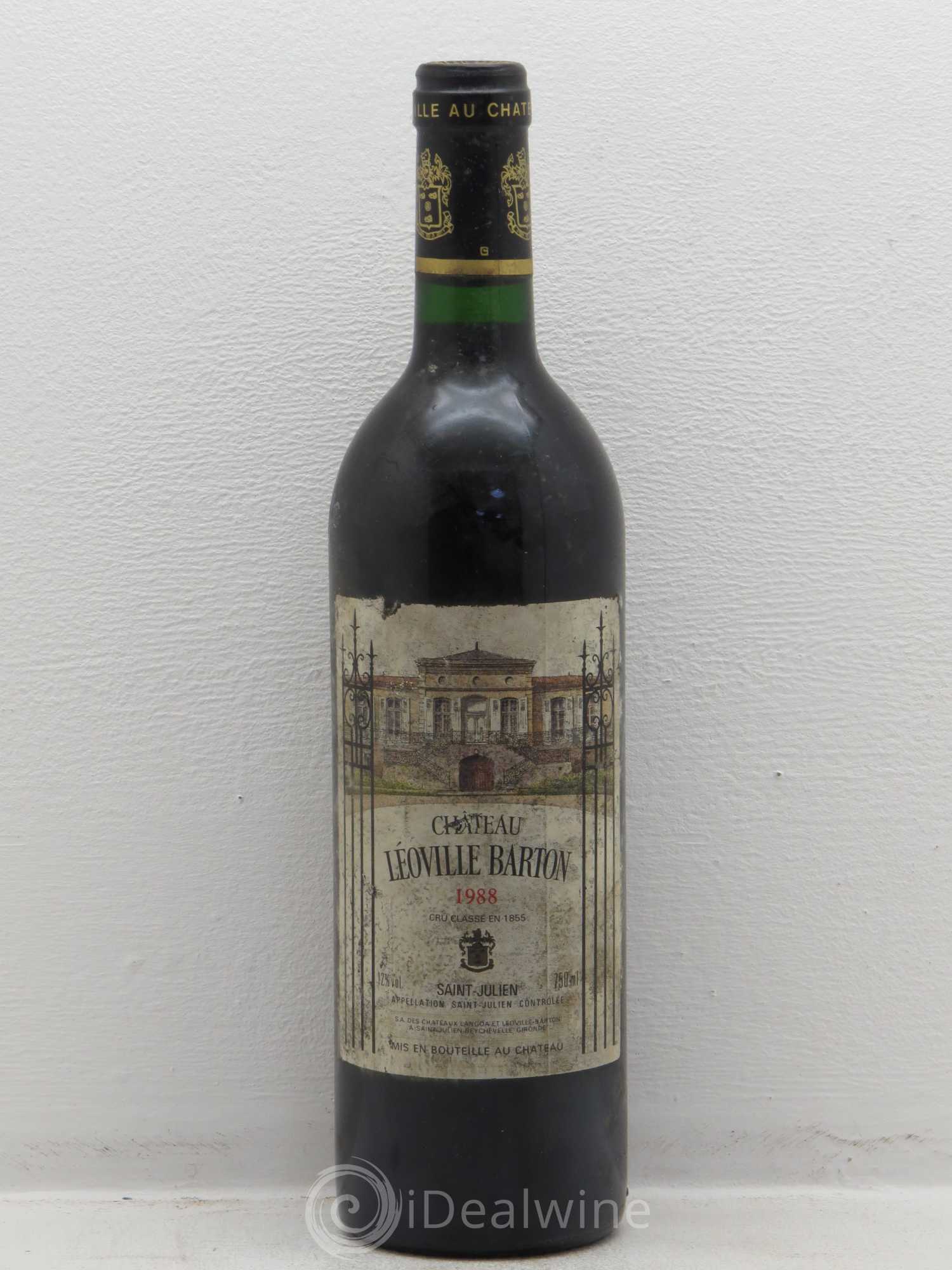 Château Léoville Barton 2ème Grand Cru Classé 1988 - Lot de 1 bouteille - 0