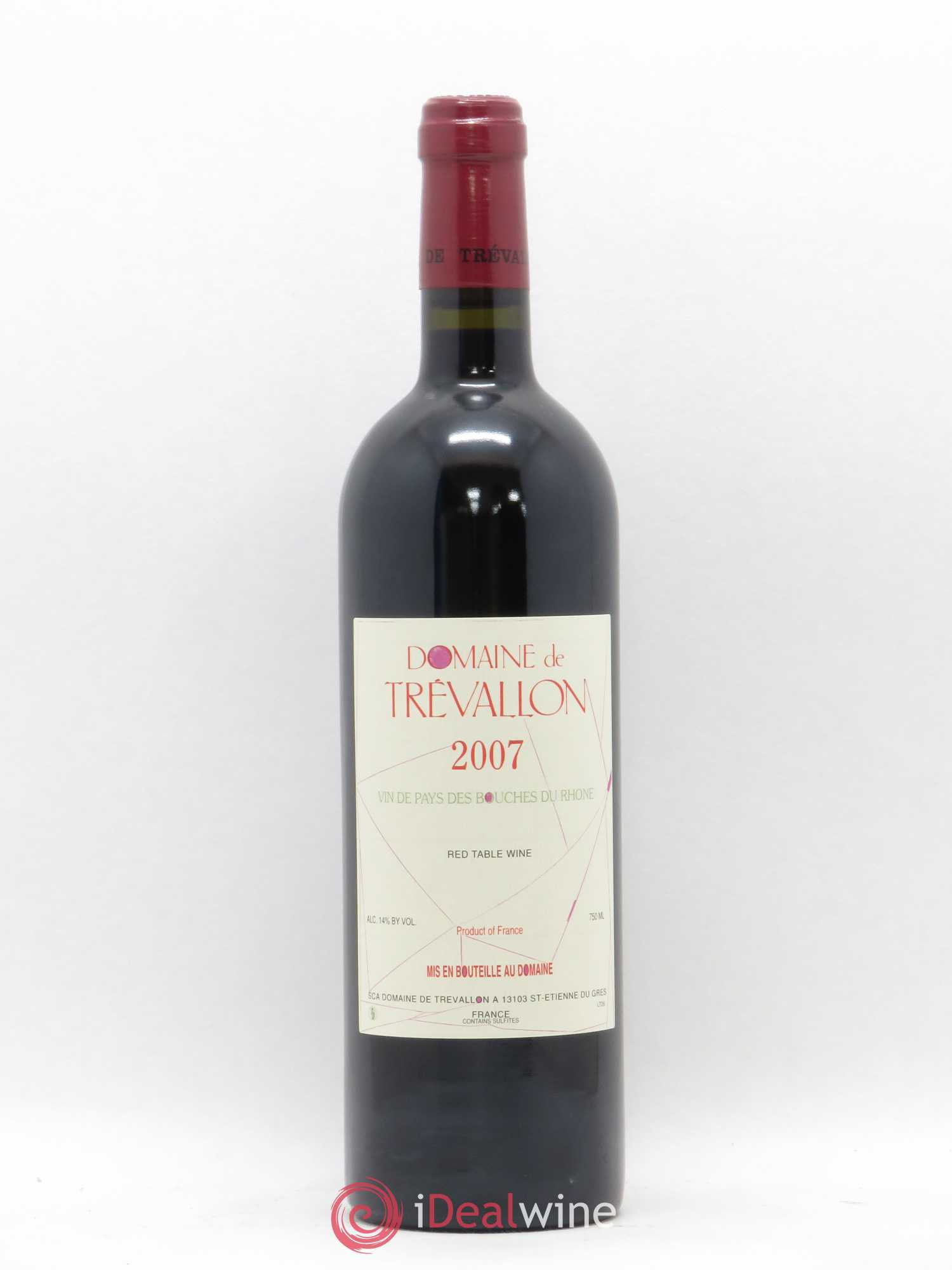 VDP Bouches du Rhône Trévallon (Domaine de) Eloi Dürrbach 2007 - Lot de 1 bouteille - 0
