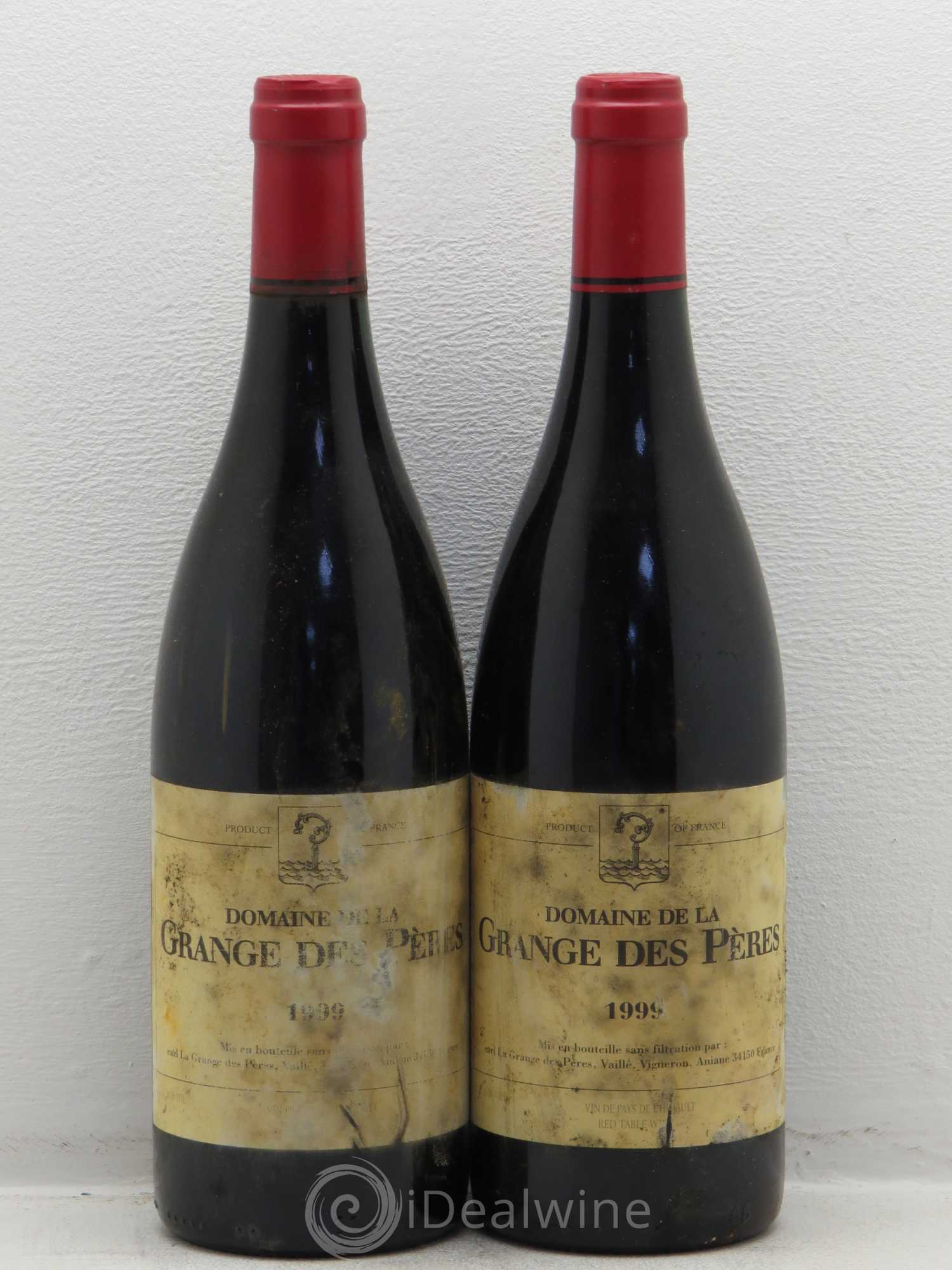 Pays d'Hérault Grange des Pères Laurent Vaillé 1999 - Lot de 2 bouteilles - 0
