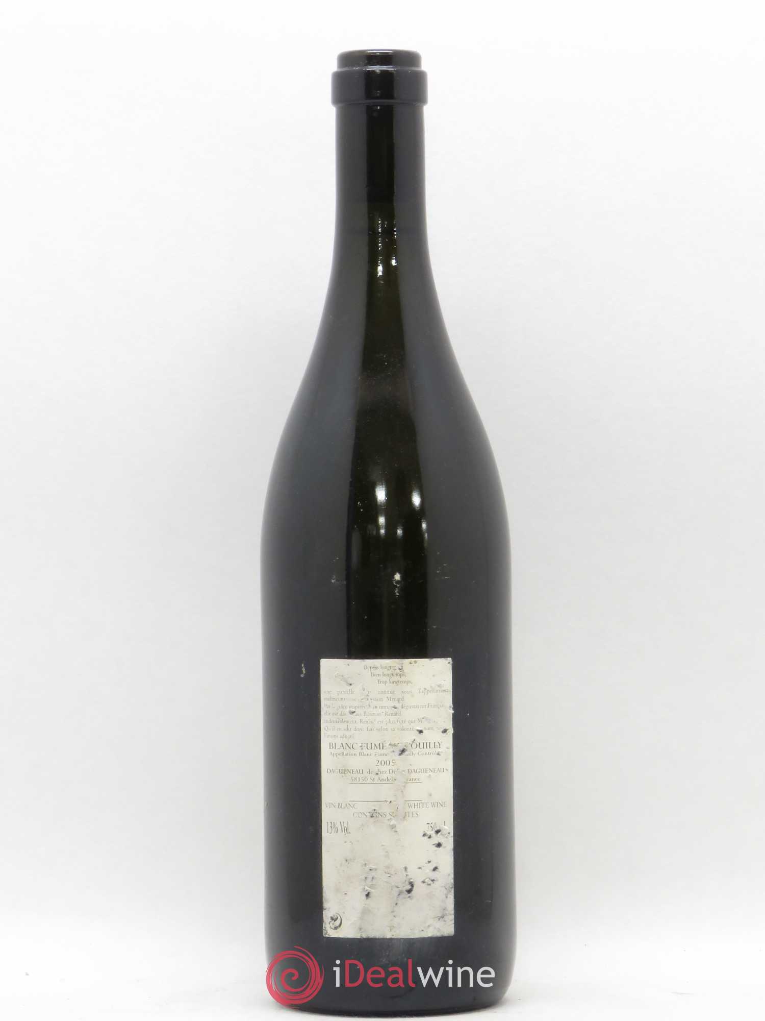 Vin de France (anciennement Pouilly-Fumé) Buisson Renard Dagueneau (Domaine Didier - Louis-Benjamin) 2005 - Lot de 1 bouteille - 1