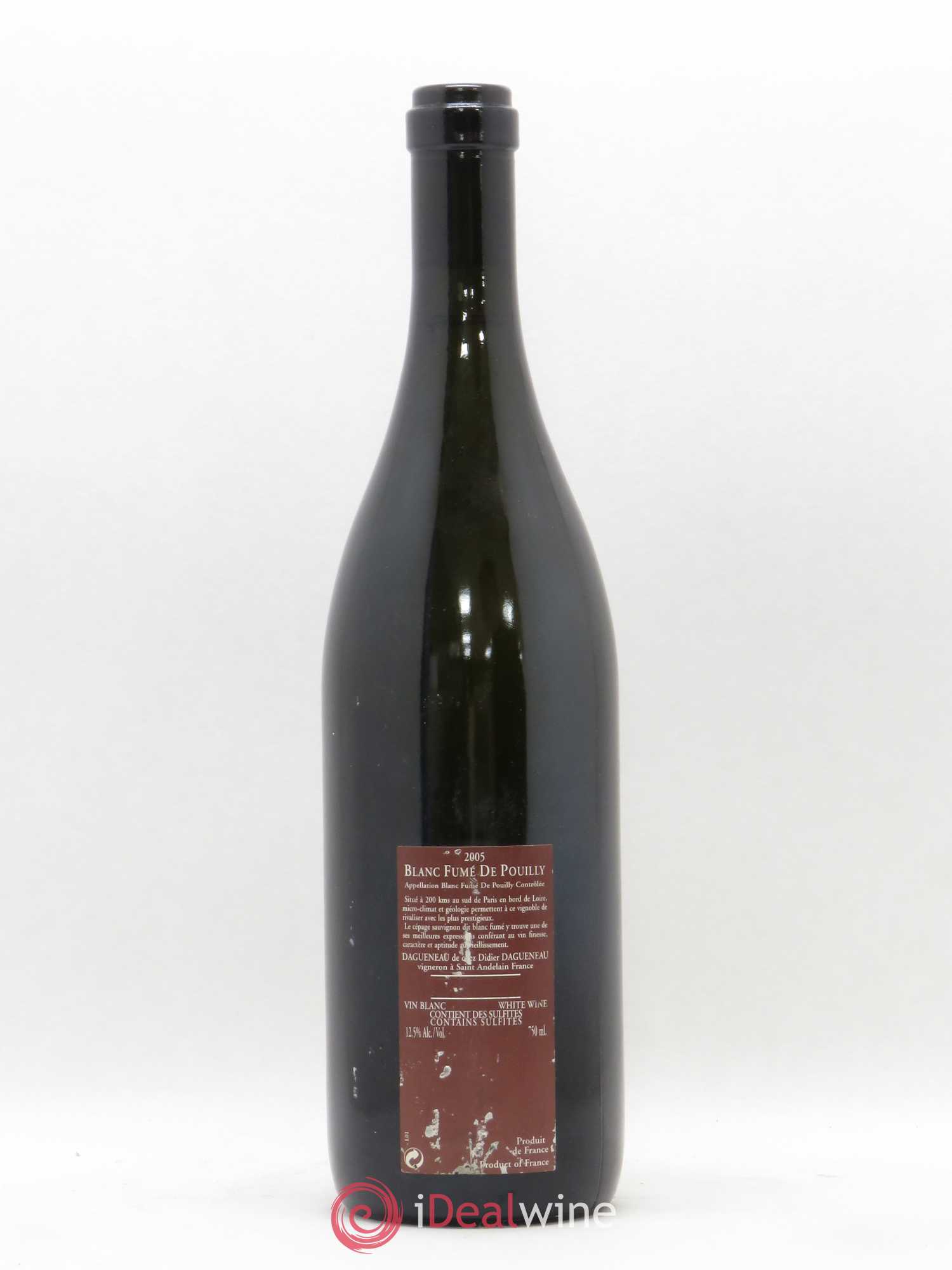 Vin de France (anciennement Pouilly-Fumé) Pur Sang Dagueneau (Domaine Didier - Louis-Benjamin) 2005 - Lot de 1 bouteille - 1