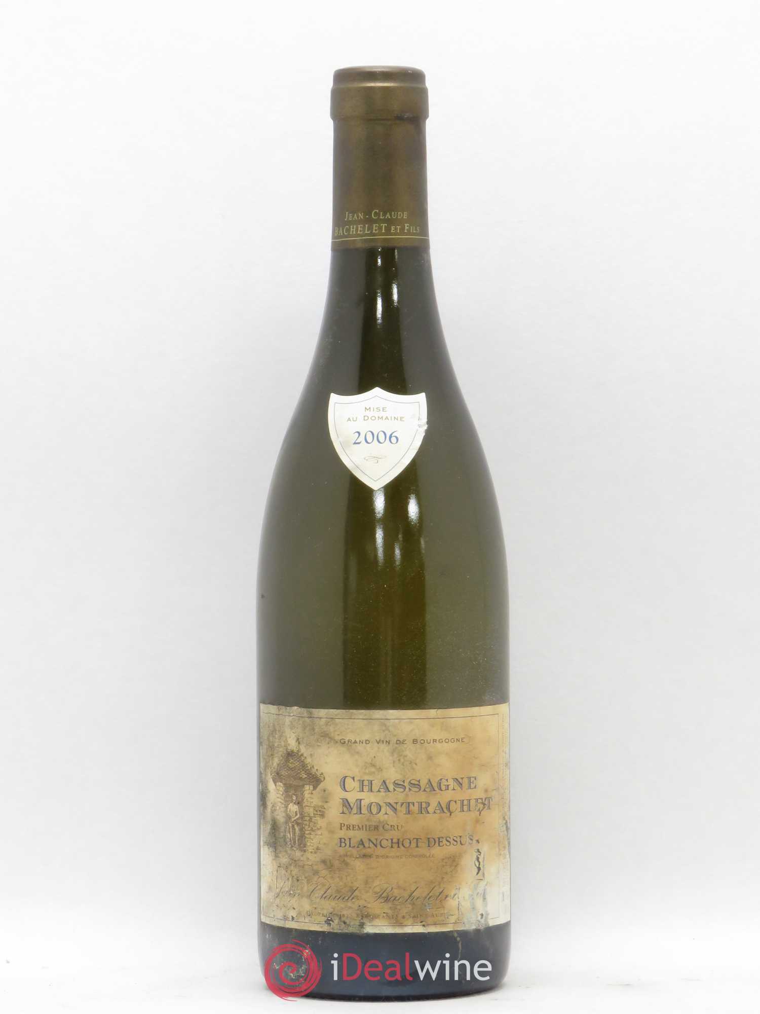 Chassagne-Montrachet 1er Cru Blanchot Dessus Jean-Claude Bachelet (Domaine) 2006 - Lot de 1 bouteille - 0
