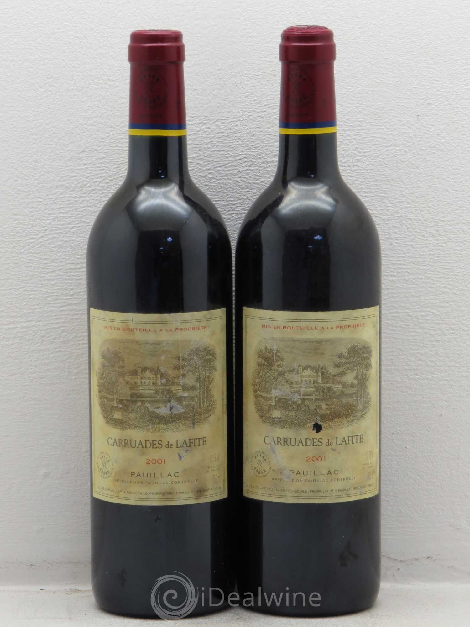 Carruades de Lafite Rothschild Second Vin 2001 - Lot de 2 bouteilles - 0