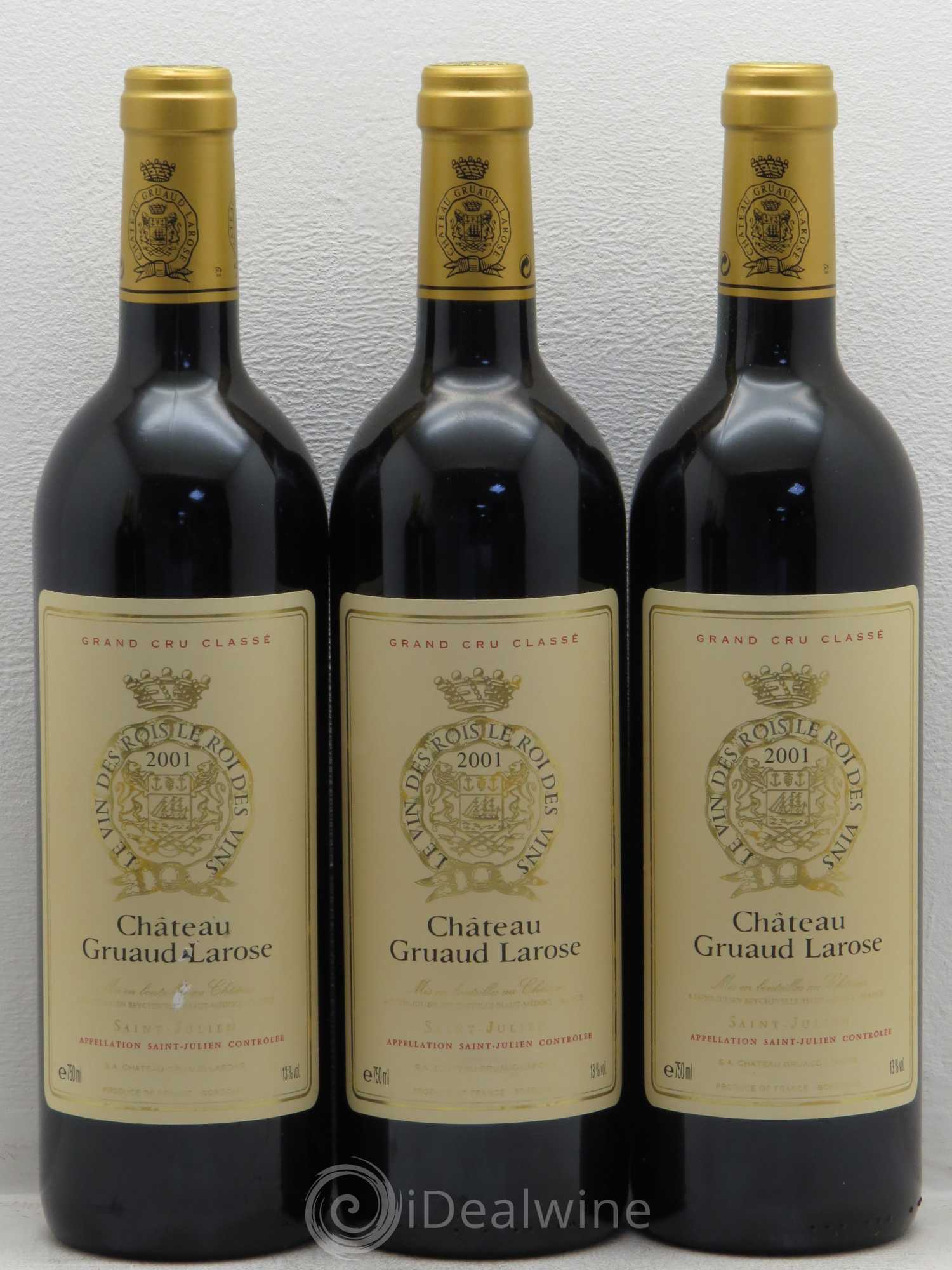 Château Gruaud Larose 2ème Grand Cru Classé 2001 - Lot de 6 bouteilles - 1