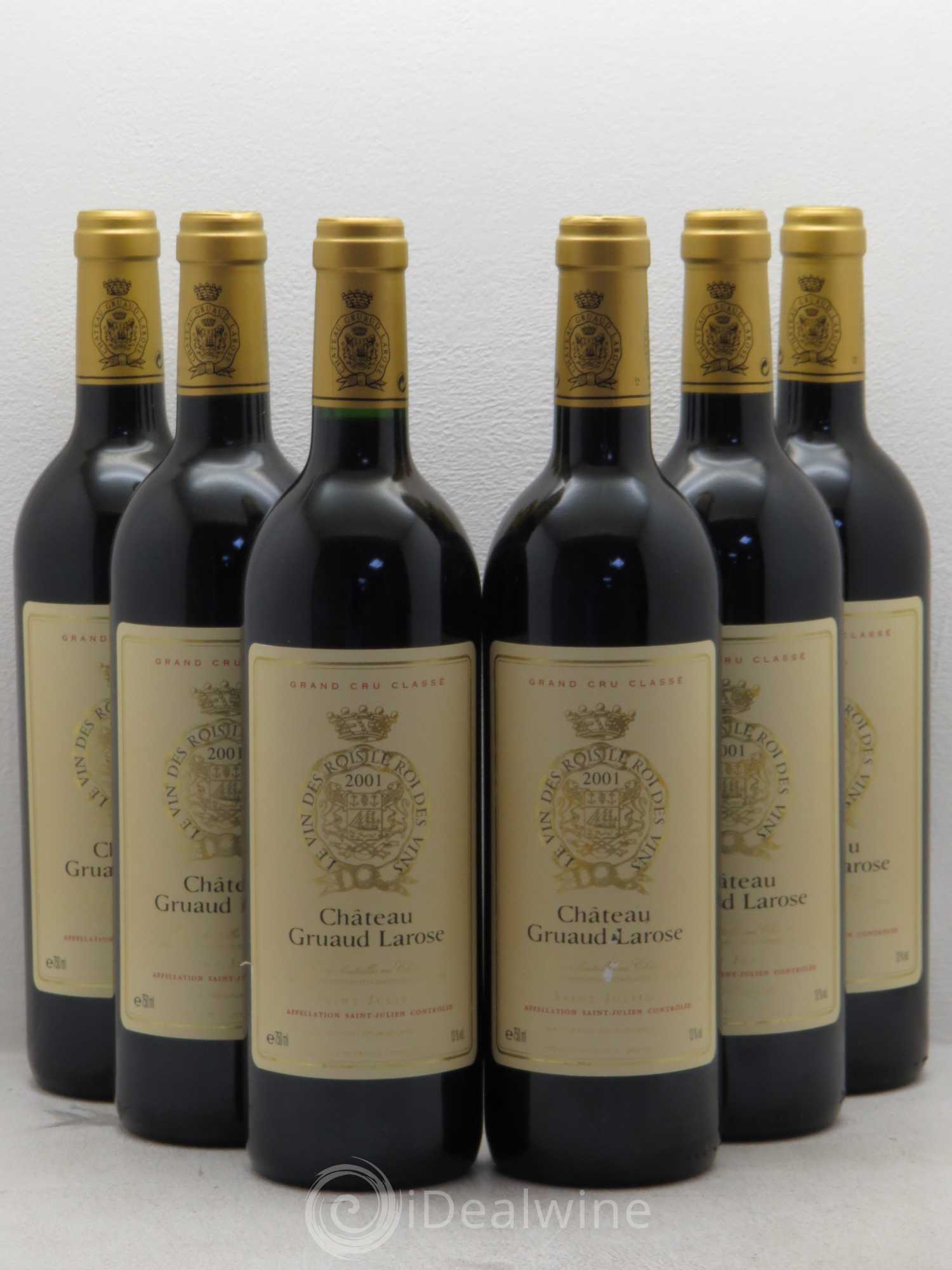 Château Gruaud Larose 2ème Grand Cru Classé 2001 - Lot de 6 bouteilles - 0