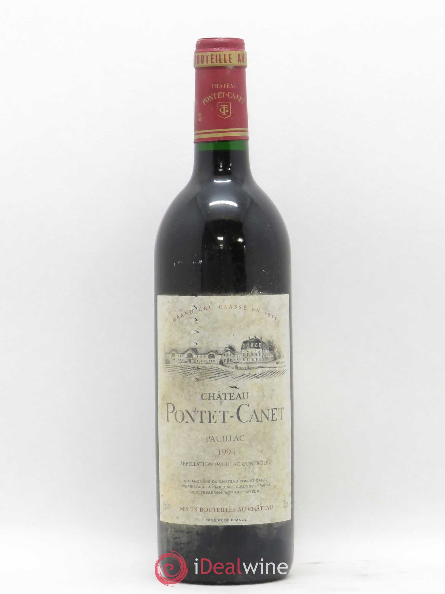 Château Pontet Canet 5ème Grand Cru Classé 1994 - Lot de 1 bouteille - 0