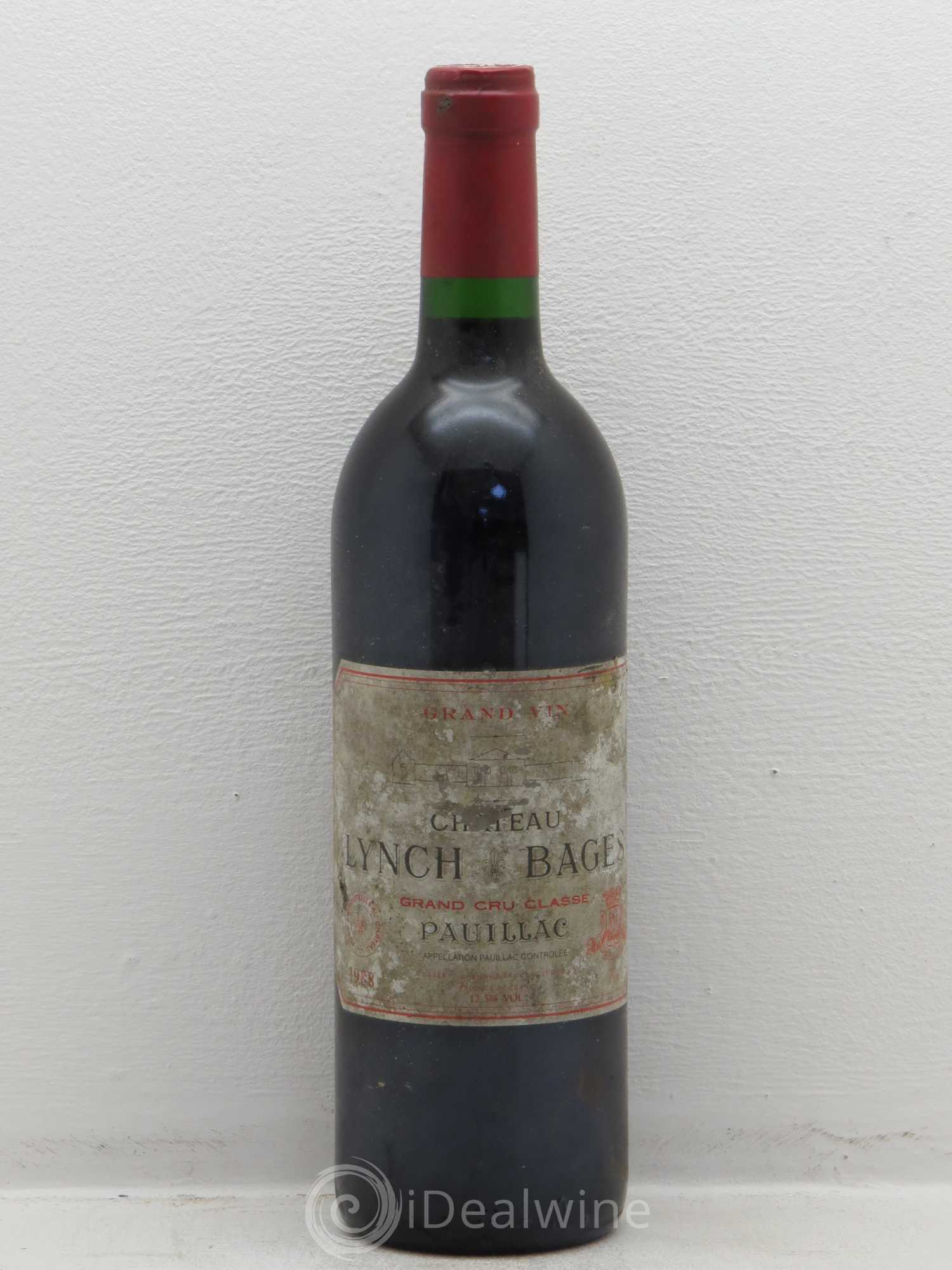 Château Lynch Bages 5ème Grand Cru Classé 1988 - Lot de 1 bouteille - 0