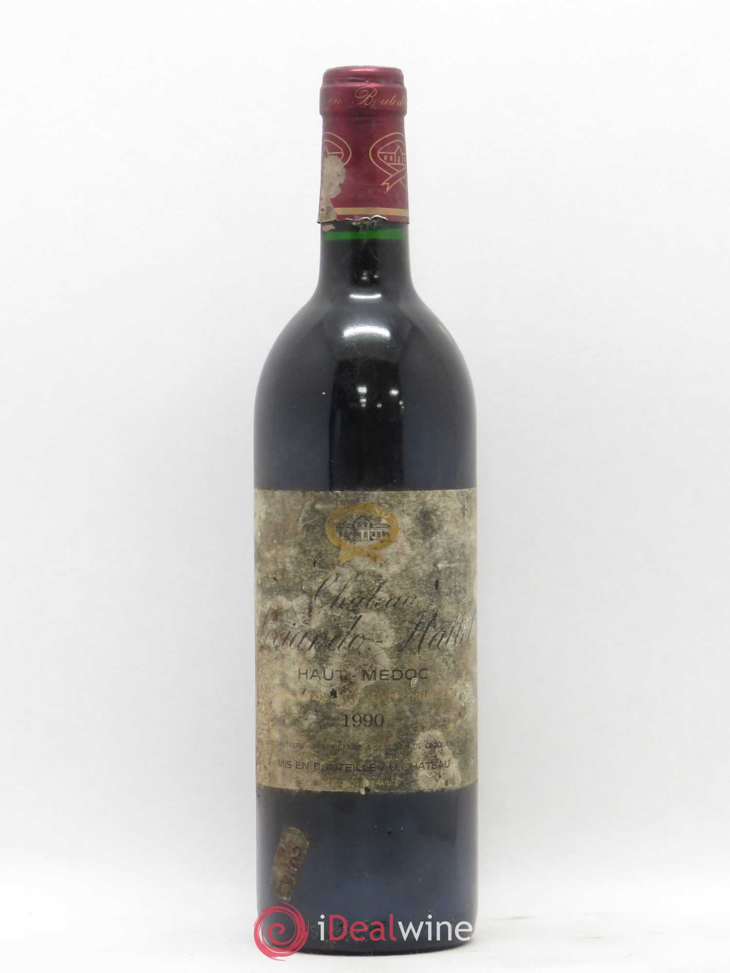 Château Sociando Mallet 1990 - Lot de 1 bouteille - 0