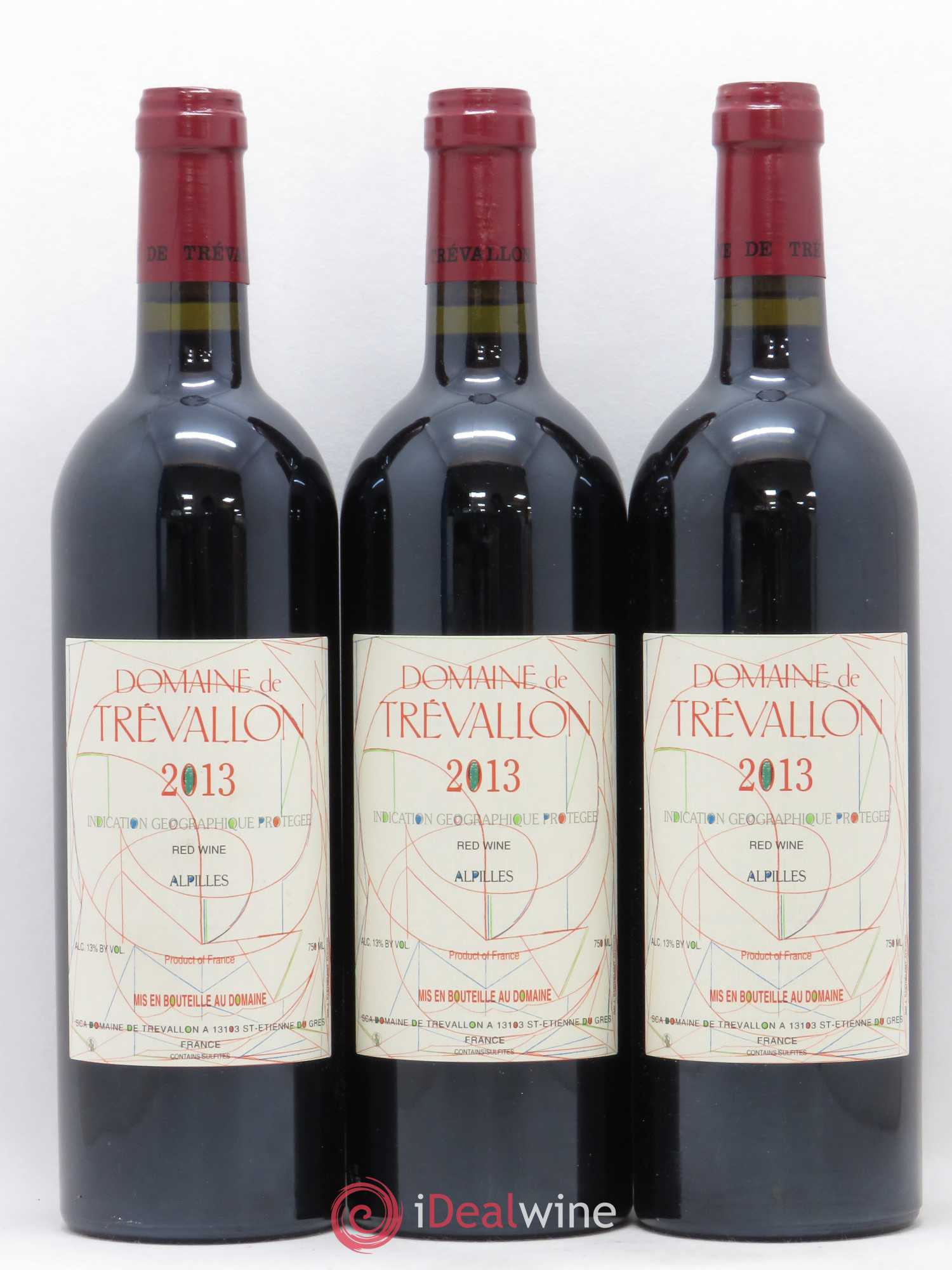 Alpilles Trévallon (Domaine de) Eloi Dürrbach 2013 - Lot de 3 bouteilles - 0