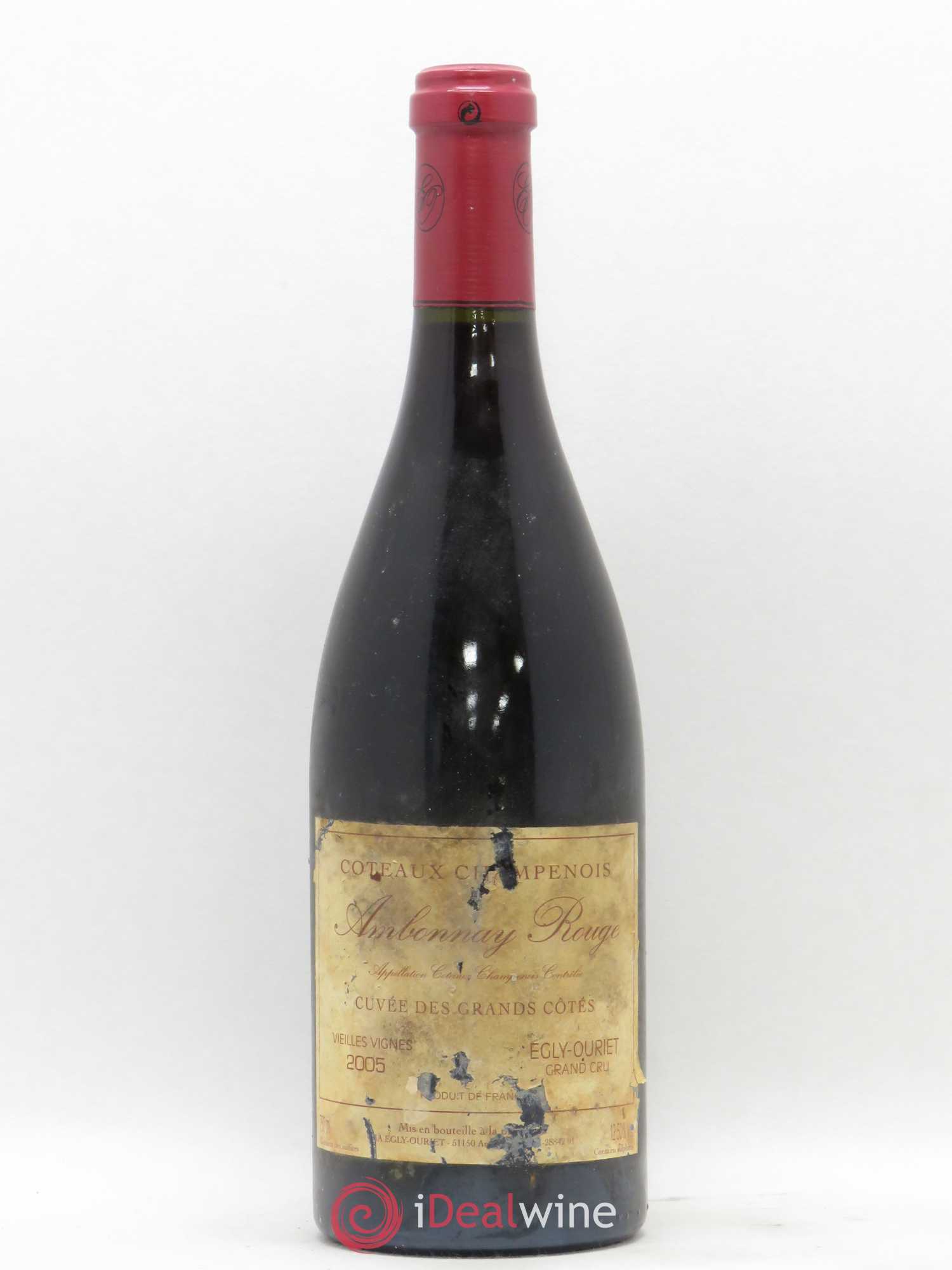Ambonnay Cuvée des Grands Côtés VV Grand Cru Egly-Ouriet 2005 - Lot de 1 bouteille - 0