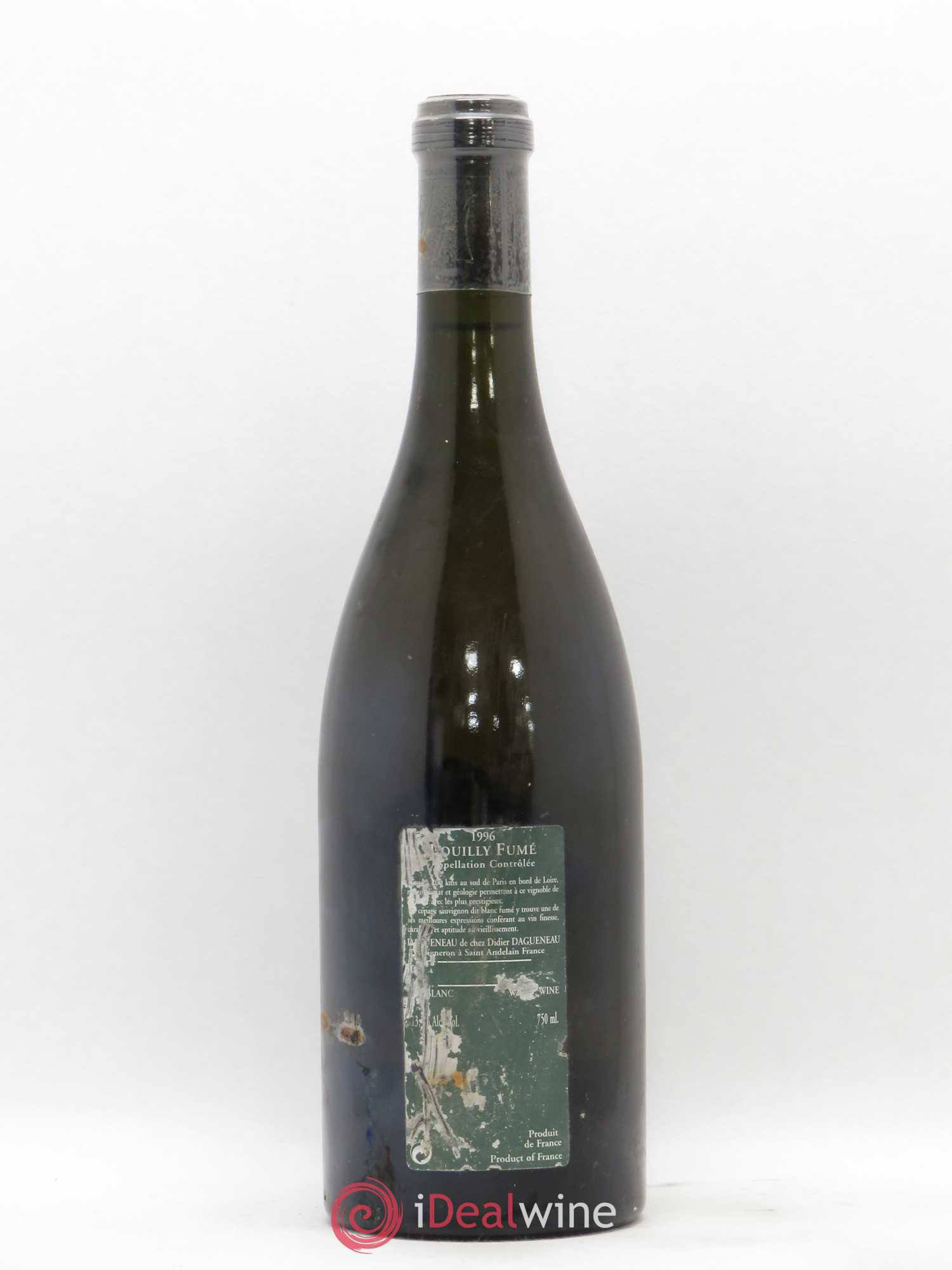 Vin de France (anciennement Pouilly-Fumé) Silex Dagueneau (Domaine Didier - Louis-Benjamin) 1996 - Lot de 1 bouteille - 1