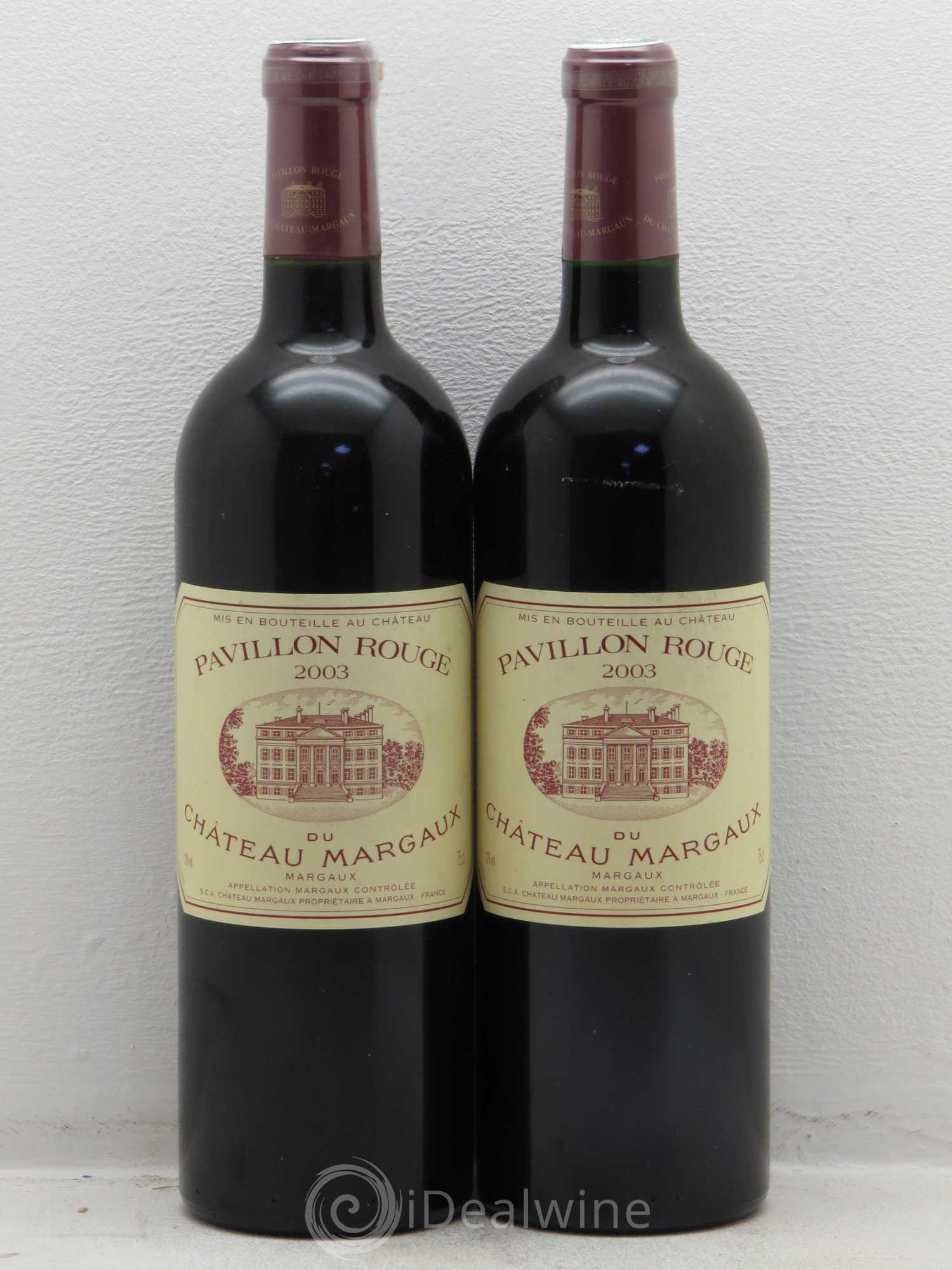 Pavillon Rouge du Château Margaux Second Vin 2003 - Lot de 2 bouteilles - 0