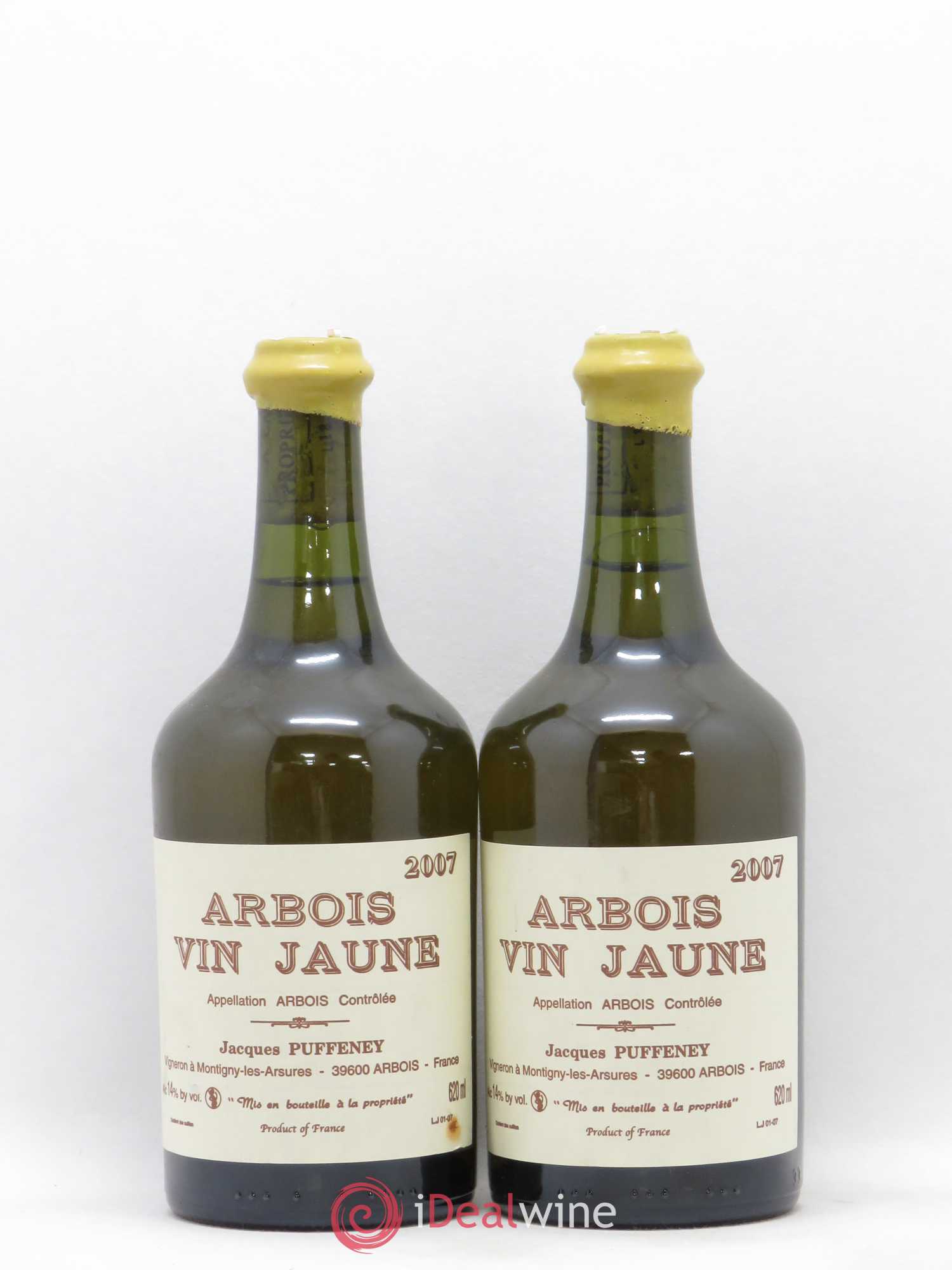 Arbois Vin Jaune Jacques Puffeney 2007 - Lot de 2 bouteilles - 0
