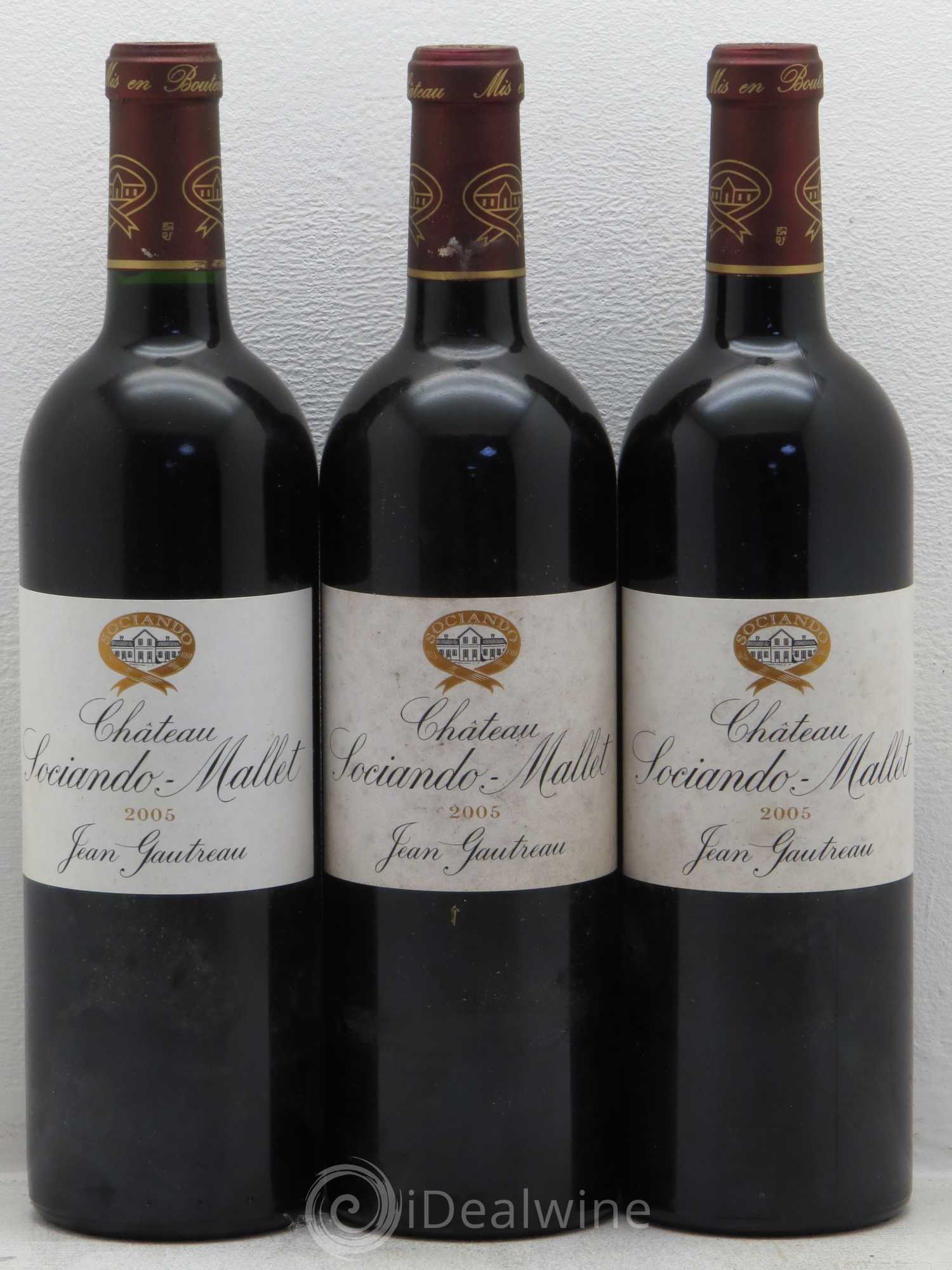 Château Sociando Mallet 2005 - Lot de 12 bouteilles - 1
