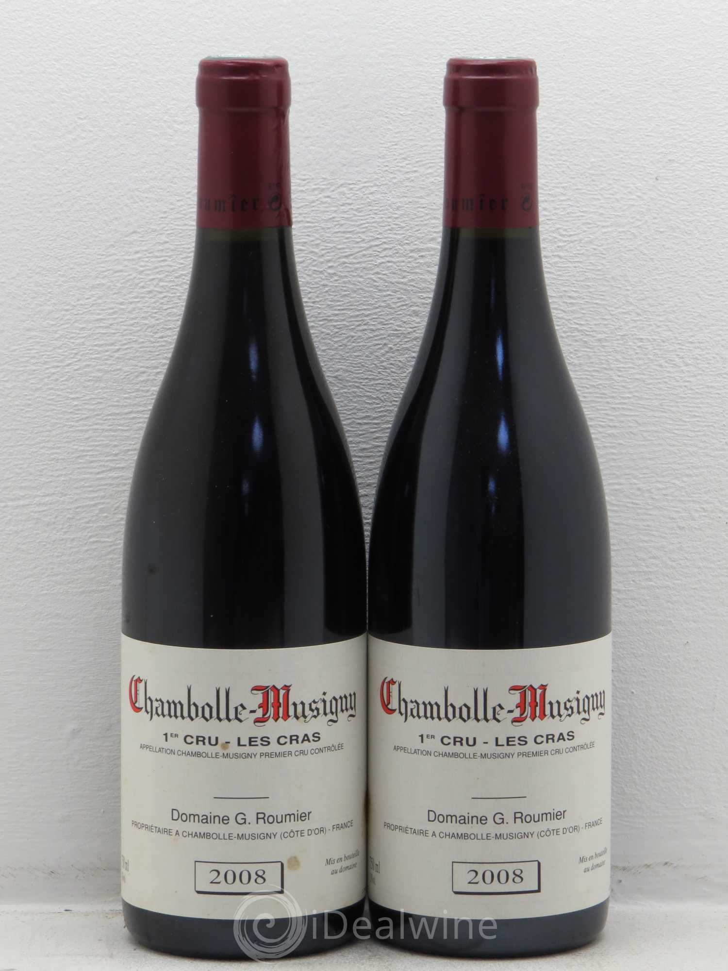 Chambolle-Musigny 1er Cru Les Cras Georges Roumier (Domaine) 2008 - Lot de 2 bouteilles - 0