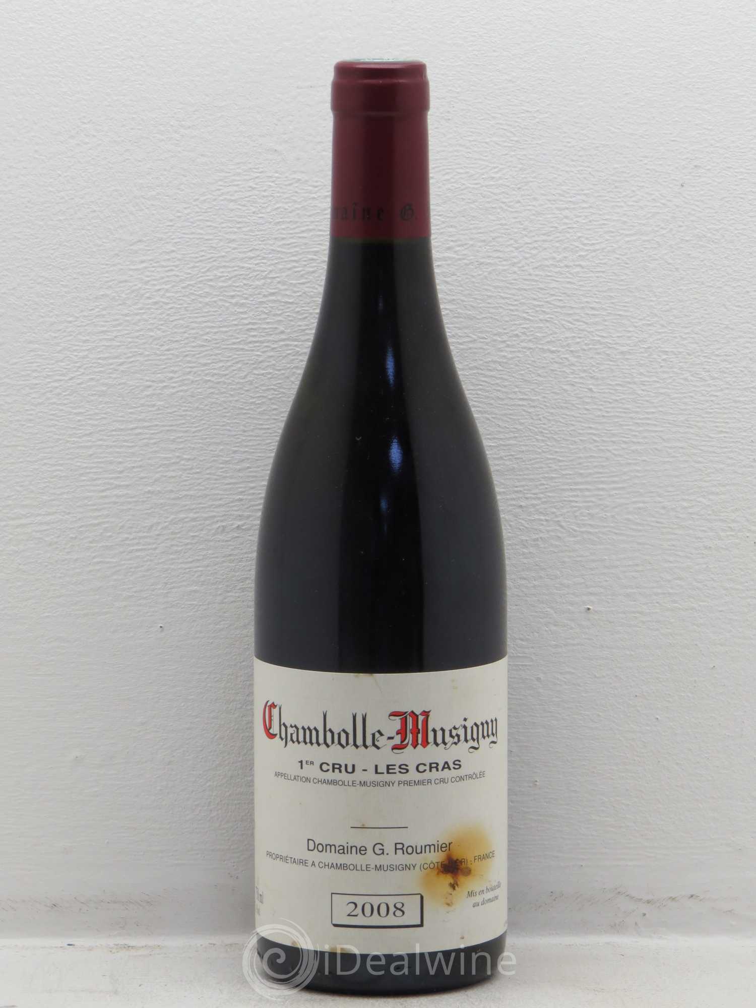 Chambolle-Musigny 1er Cru Les Cras Georges Roumier (Domaine) 2008 - Lot de 1 bouteille - 0