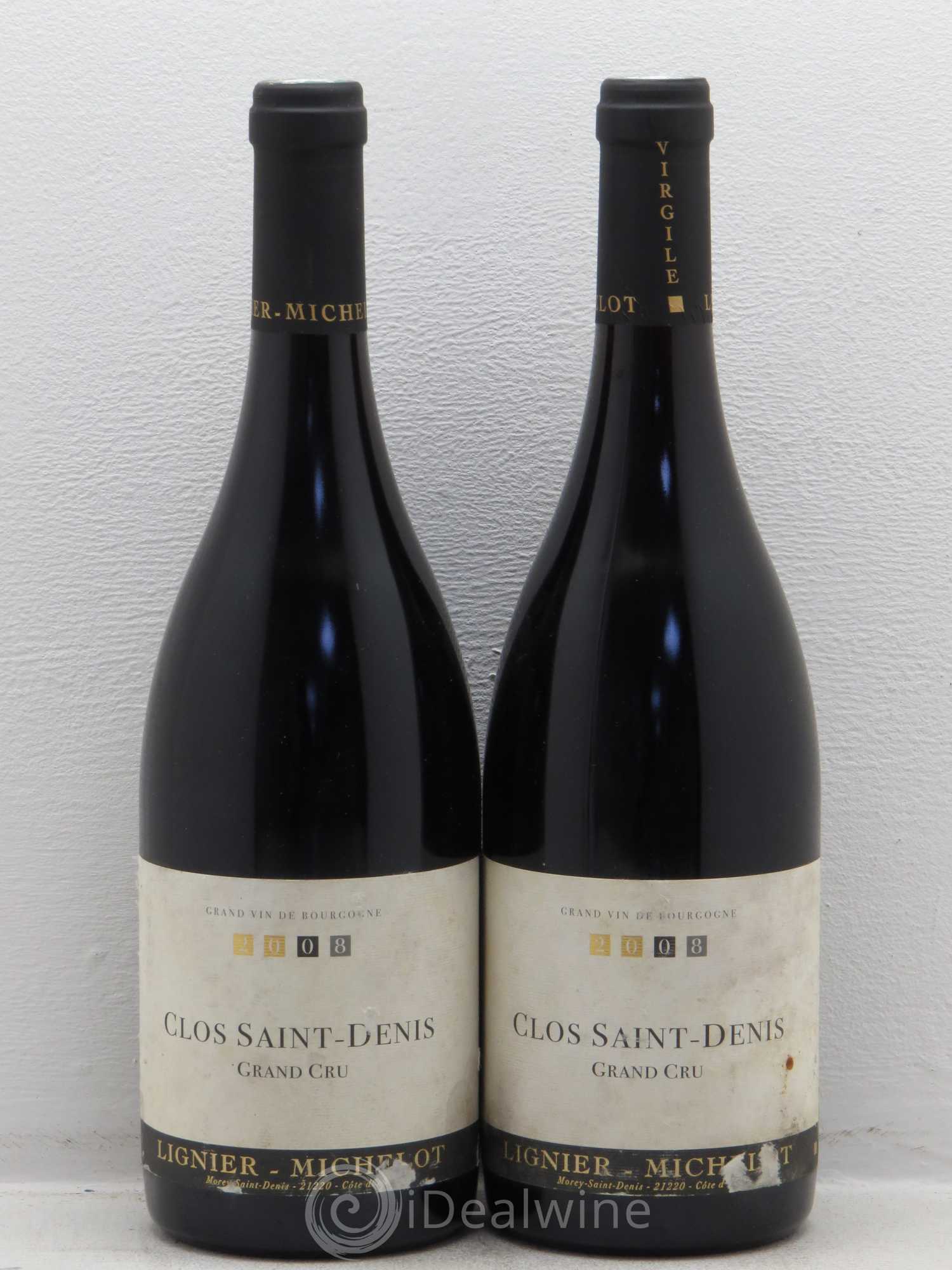 Clos Saint-Denis Grand Cru Lignier Michelot 2008 - Lot de 2 bouteilles - 0