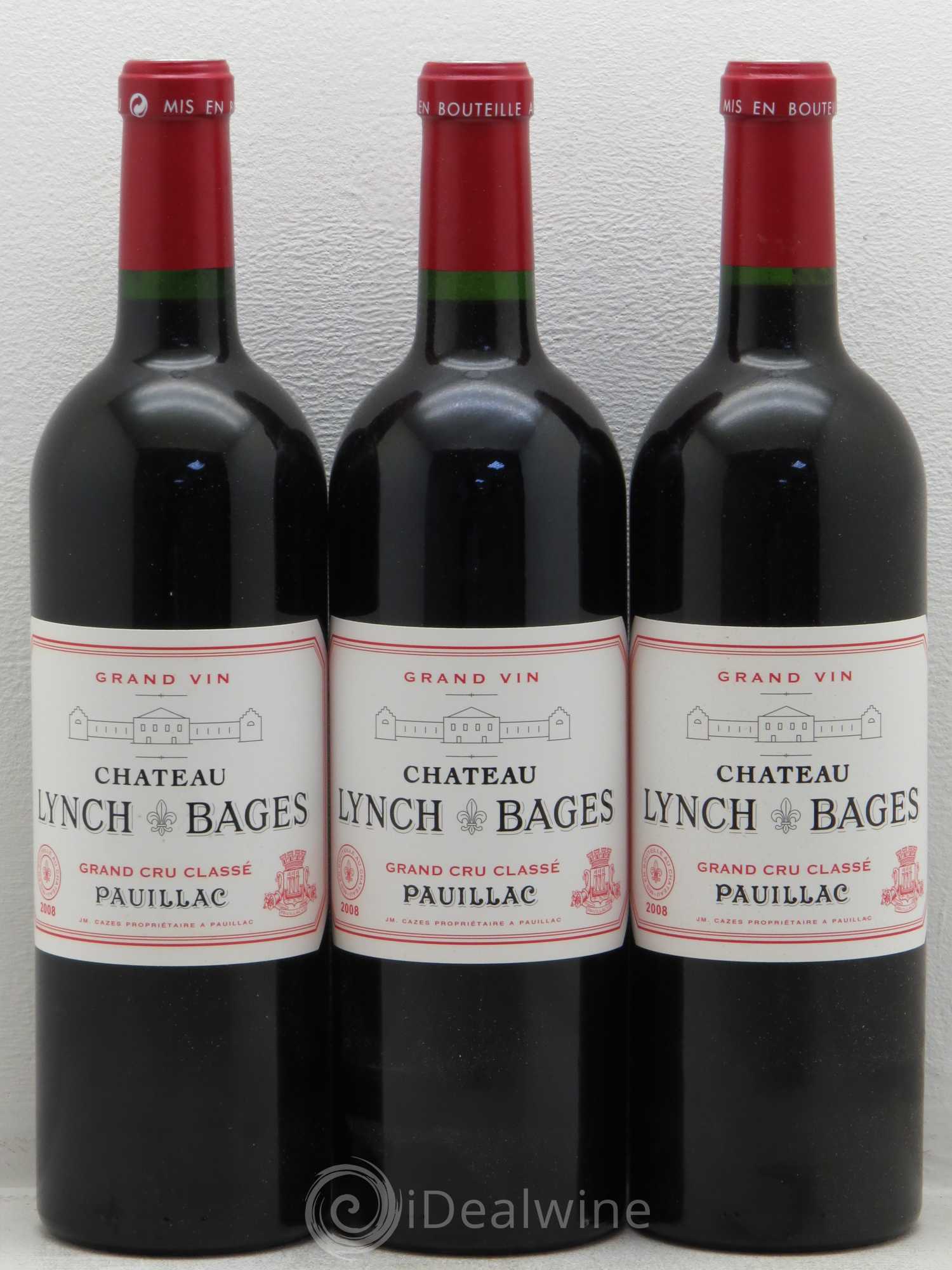 Château Lynch Bages 5ème Grand Cru Classé 2008 - Lot de 6 bouteilles - 1