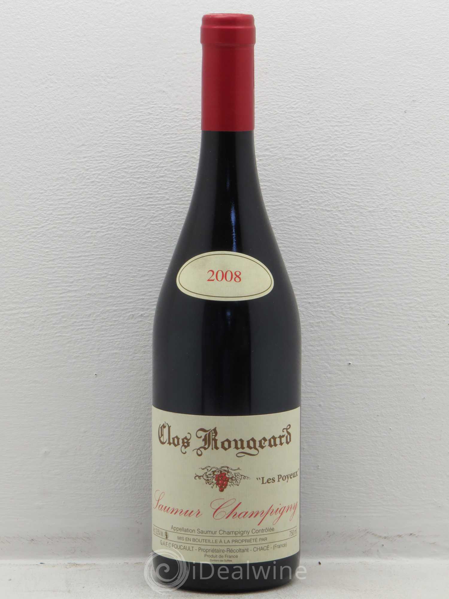 Saumur-Champigny Les Poyeux Clos Rougeard 2008 - Lot de 1 bouteille - 0