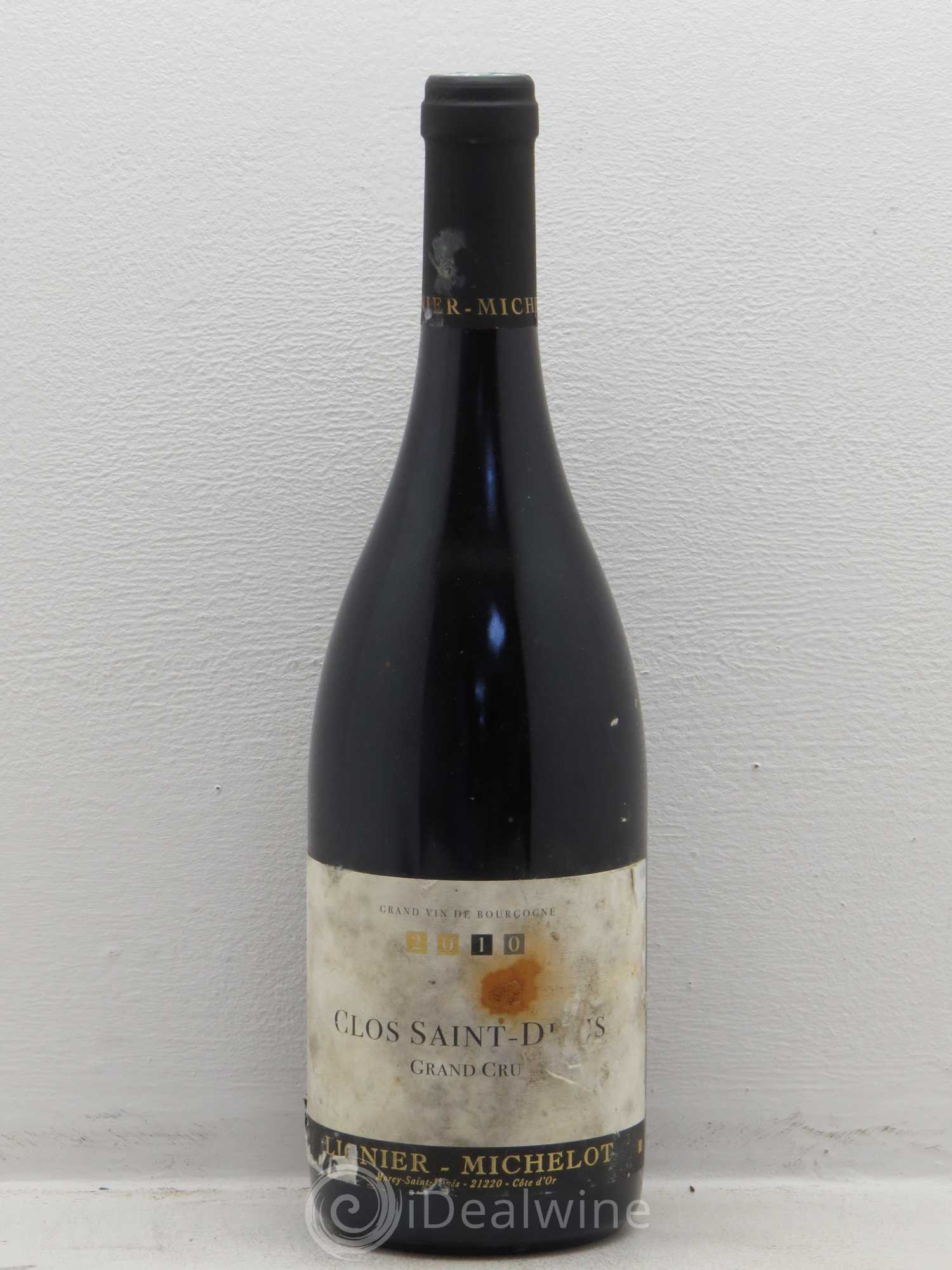 Clos Saint-Denis Grand Cru Lignier Michelot 2010 - Lot de 1 bouteille - 0