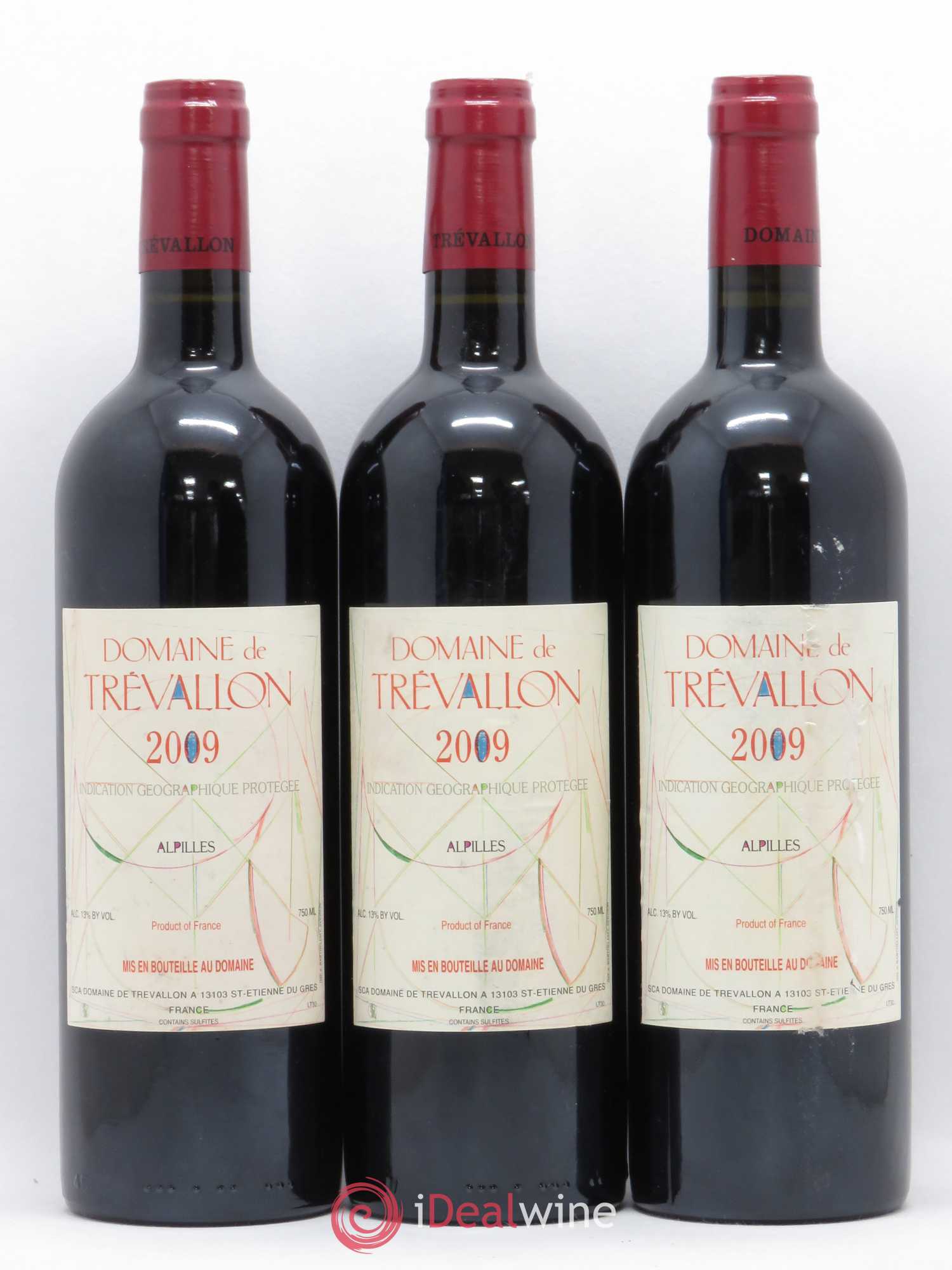 Alpilles Trévallon (Domaine de) Eloi Dürrbach 2009 - Lot de 3 bouteilles - 0