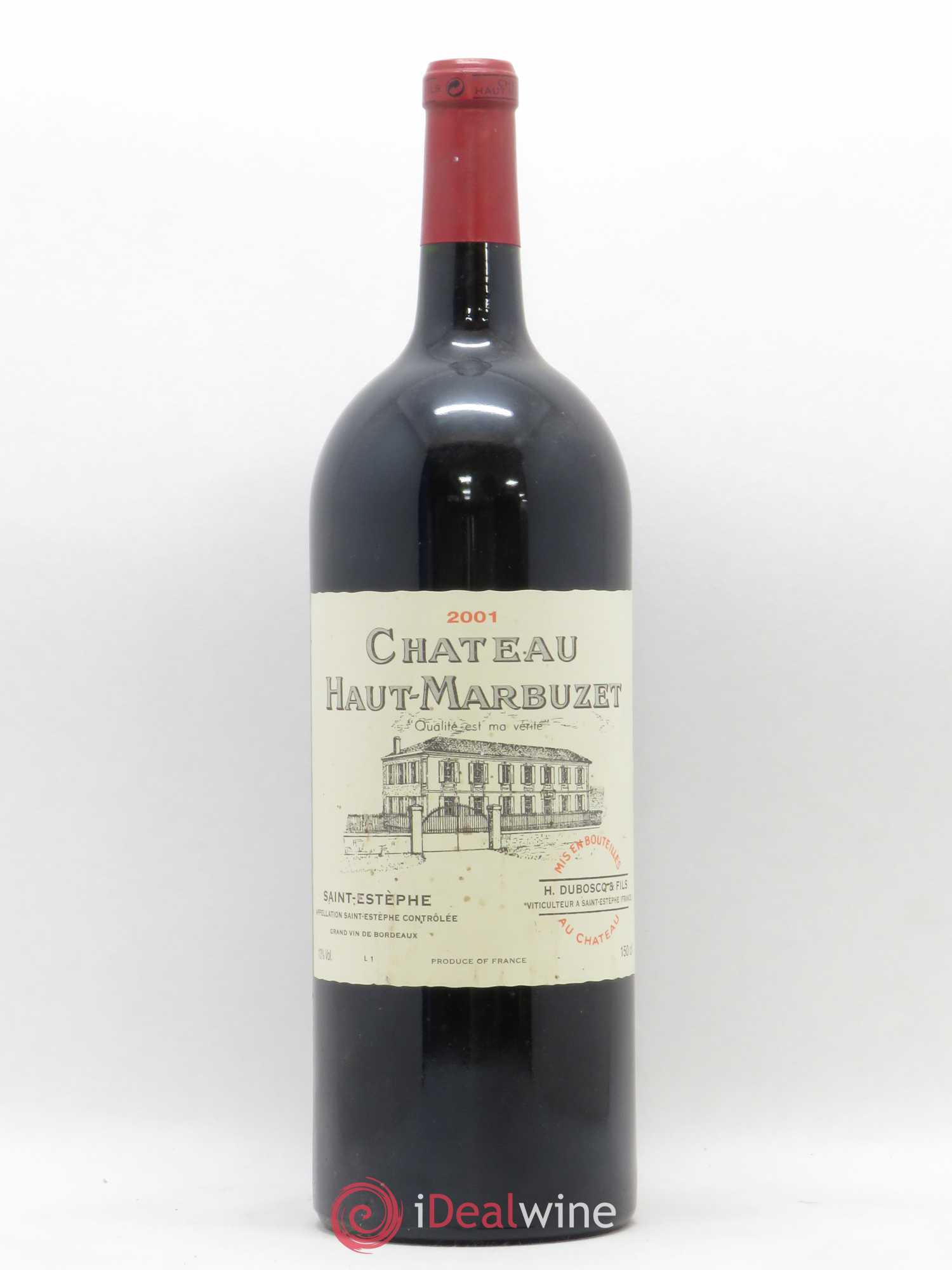 Château Haut Marbuzet 2001 - Lot de 1 magnum - 0