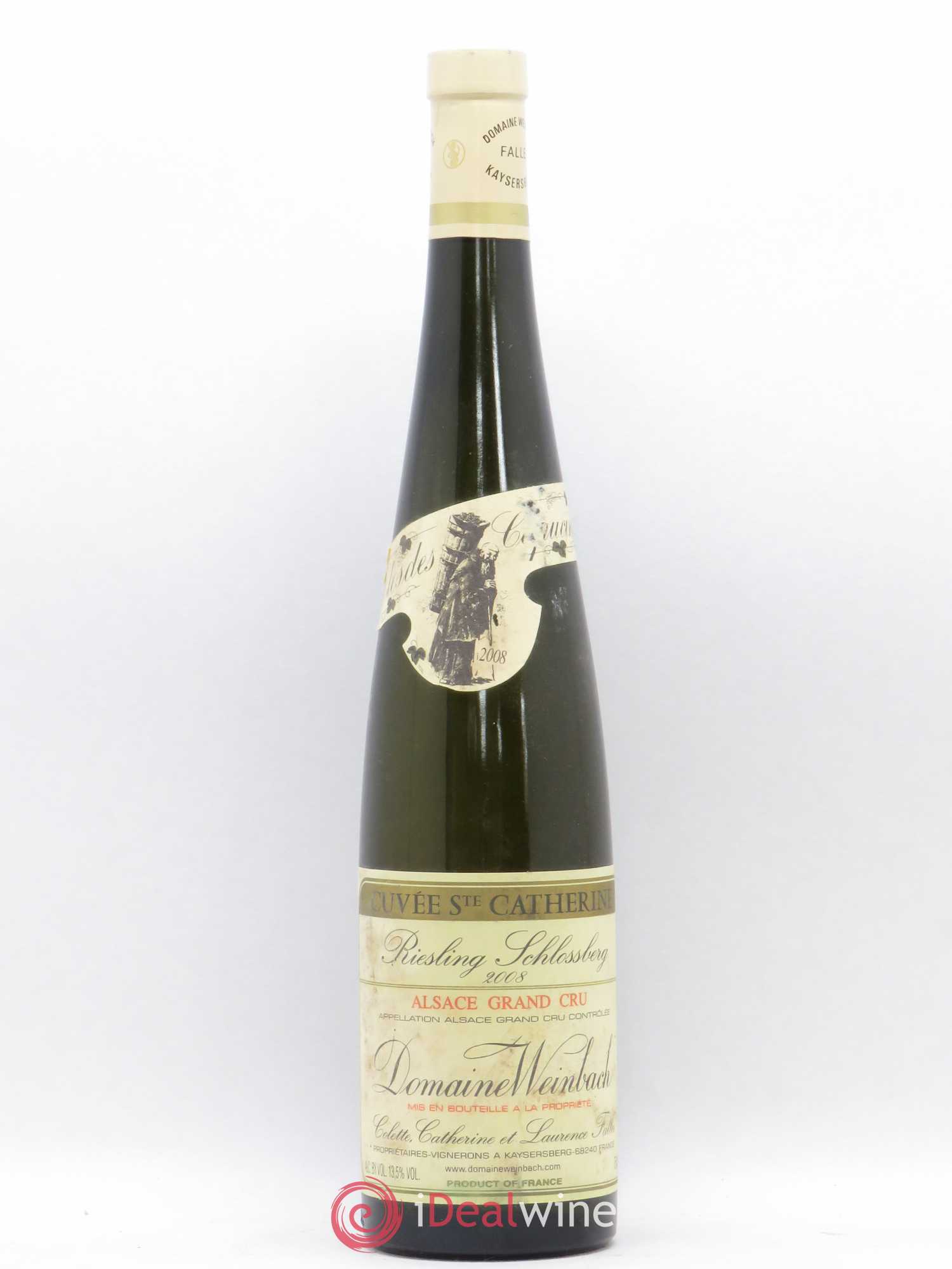 Alsace Grand Cru Riesling Schlossberg Cuvée Sainte Catherine Weinbach (Domaine) 2008 - Lot de 1 bouteille - 0