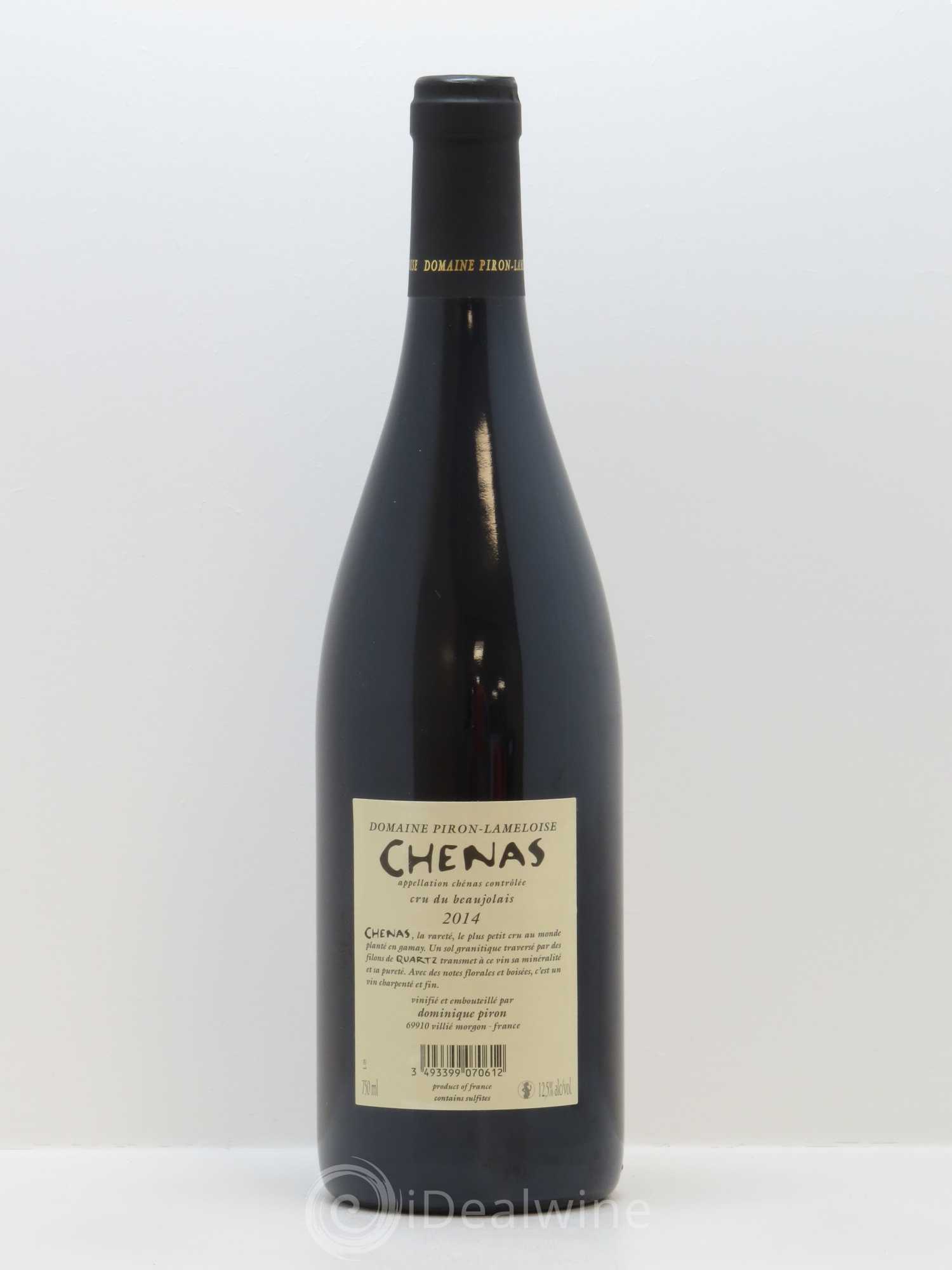 Chénas Quartz Dominique Piron (Domaine) 2014 - Lot de 1 bouteille - 1