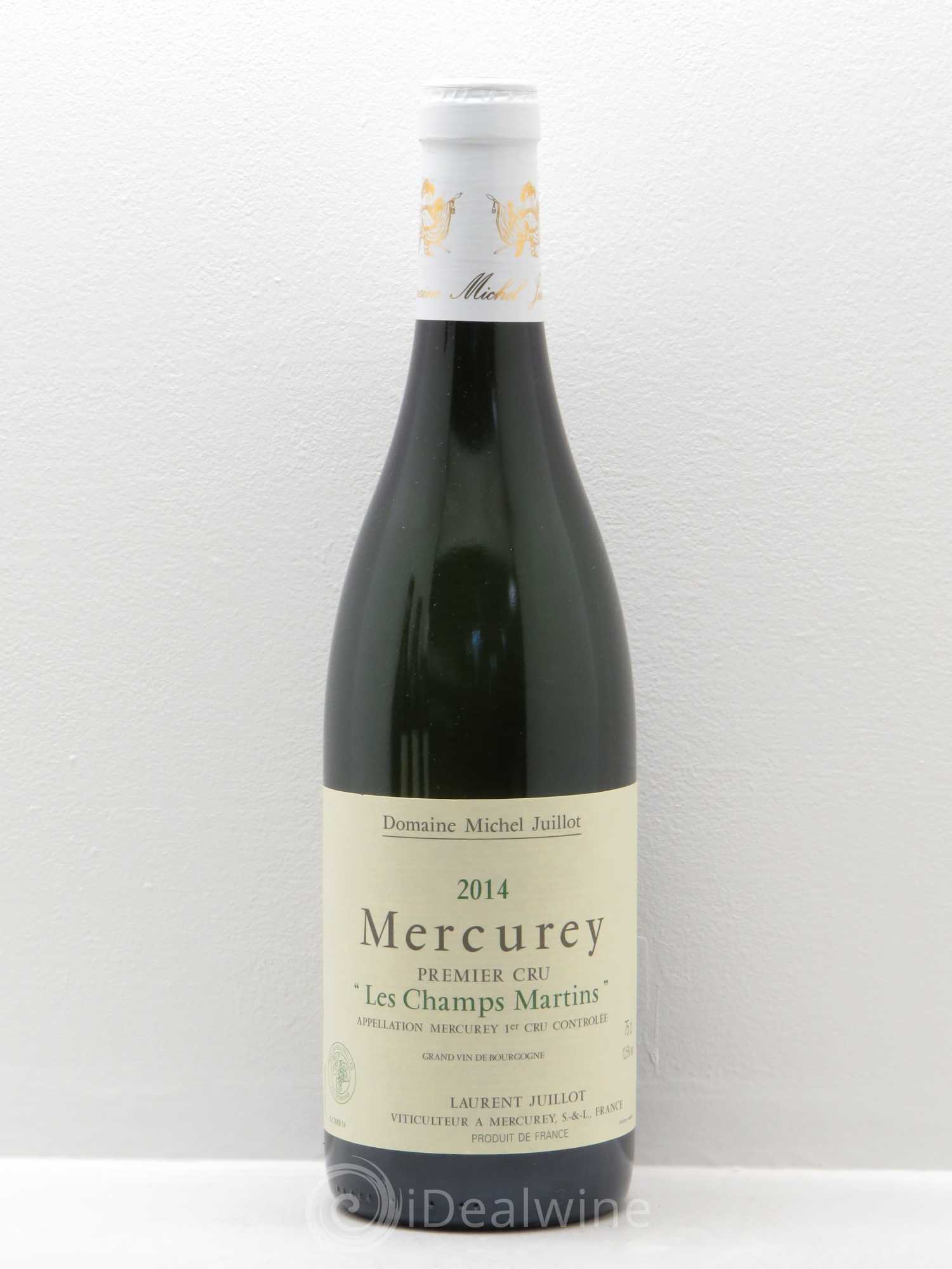Mercurey 1er Cru Les Champs Martins Michel Juillot (Domaine) 2014 - Lot de 1 bouteille - 0