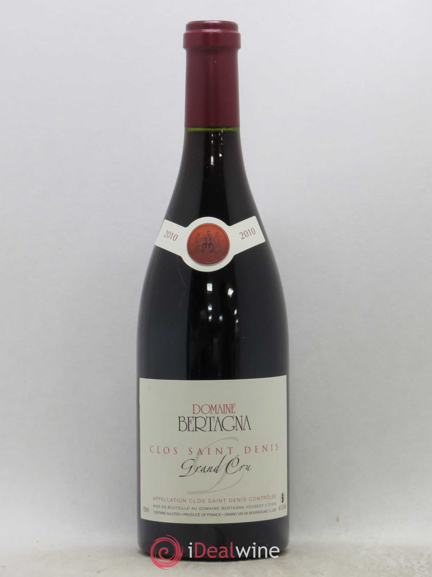 Clos Saint-Denis Grand Cru Bertagna 2010 - Lot de 1 bouteille - 0