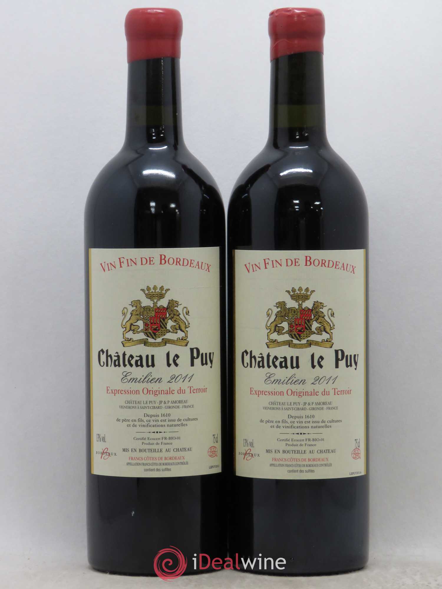 Le Puy - Cuvée Emilien 2011 - Lot de 2 bouteilles - 0