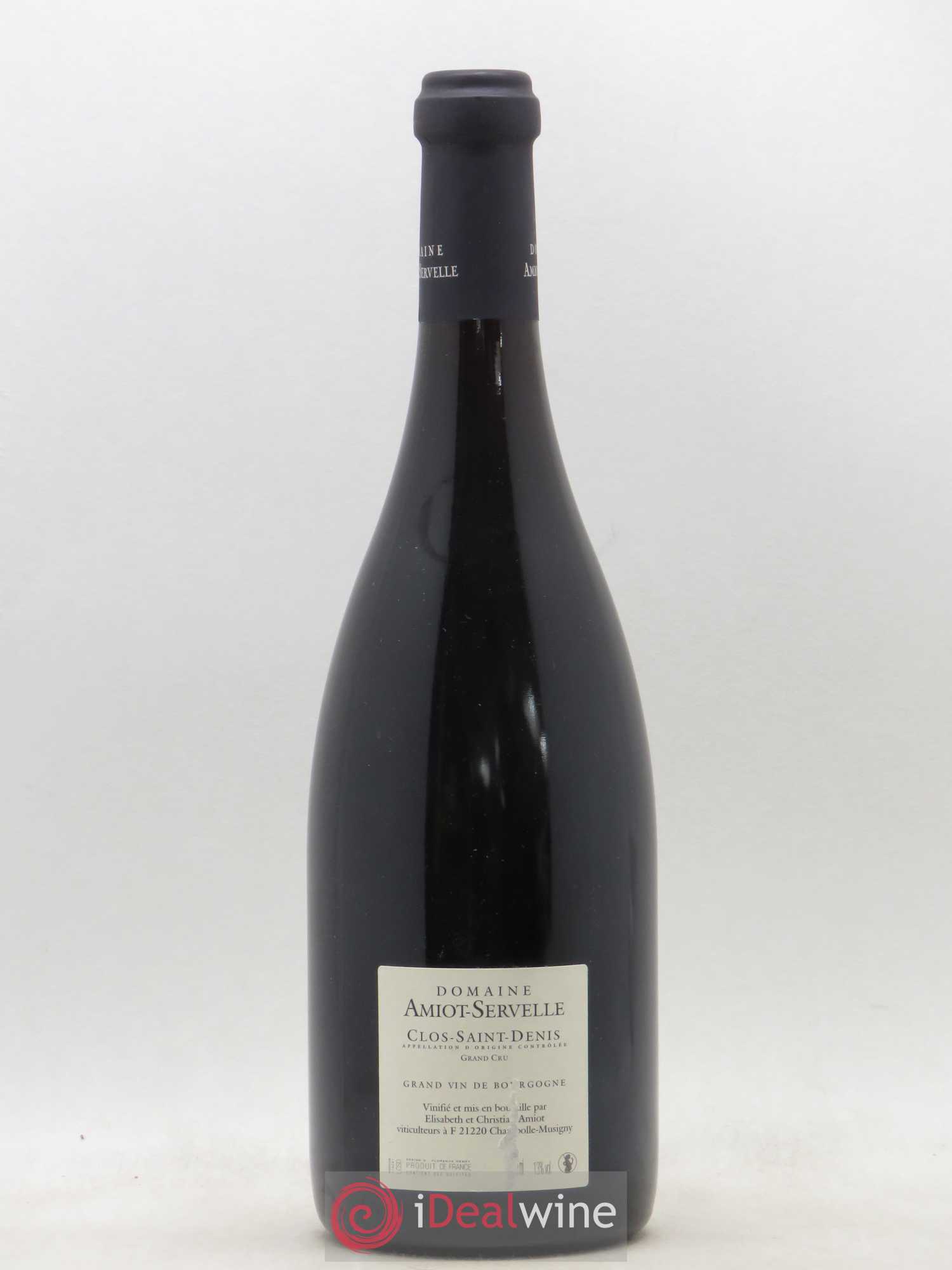 Clos Saint-Denis Grand Cru Amiot-Servelle 2010 - Lot de 1 bouteille - 1