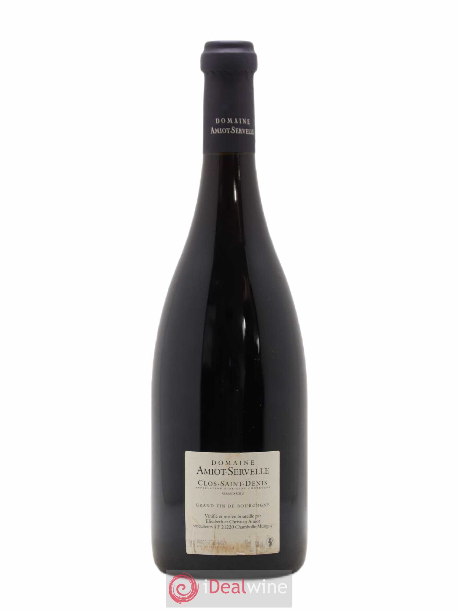 Clos Saint-Denis Grand Cru Amiot-Servelle 2010 - Lot de 1 bouteille - 1