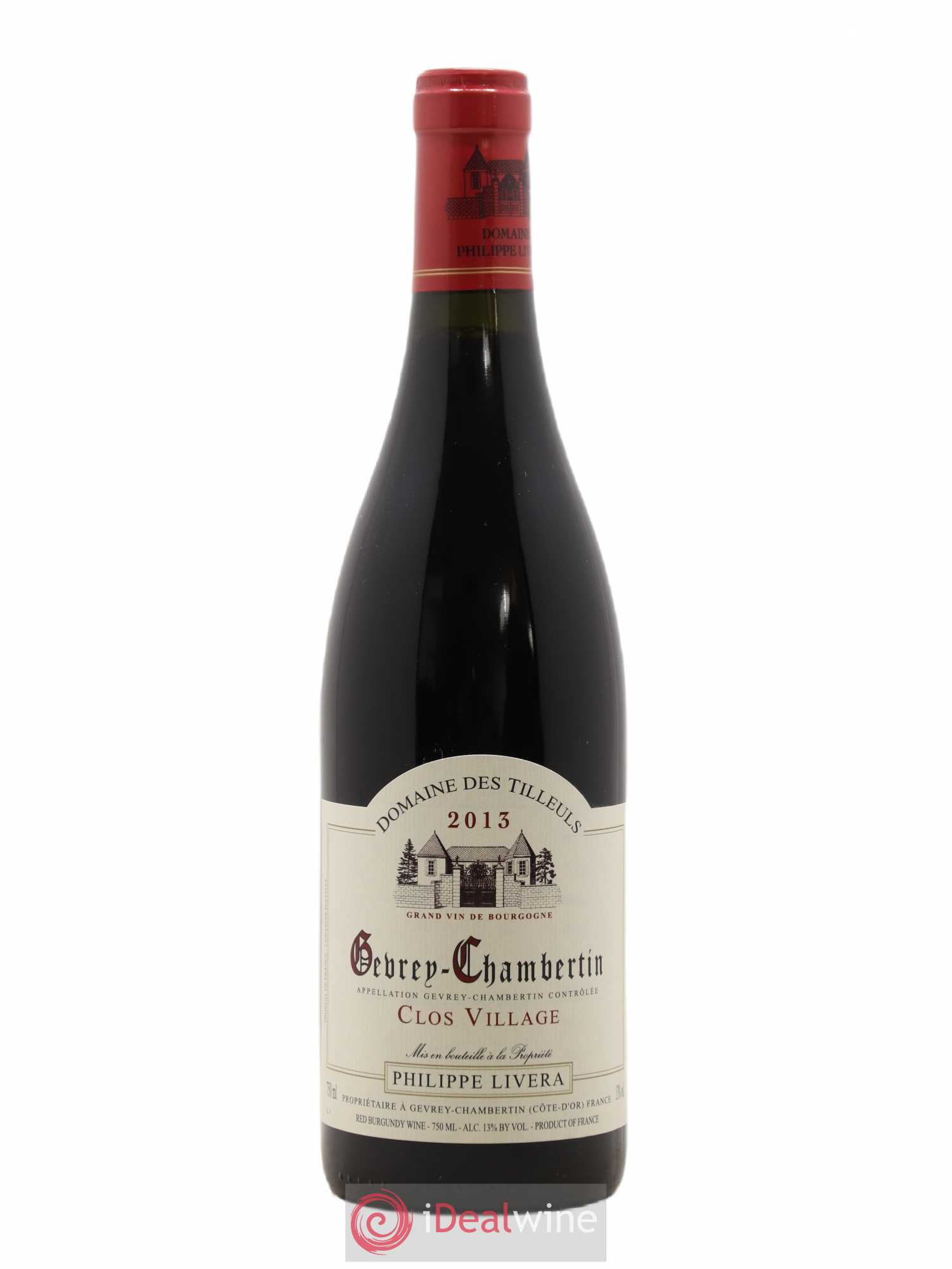 Gevrey-Chambertin Clos Village Tilleuls (Domaine des) - Philippe Livera 2013 - Lot de 1 bouteille - 0