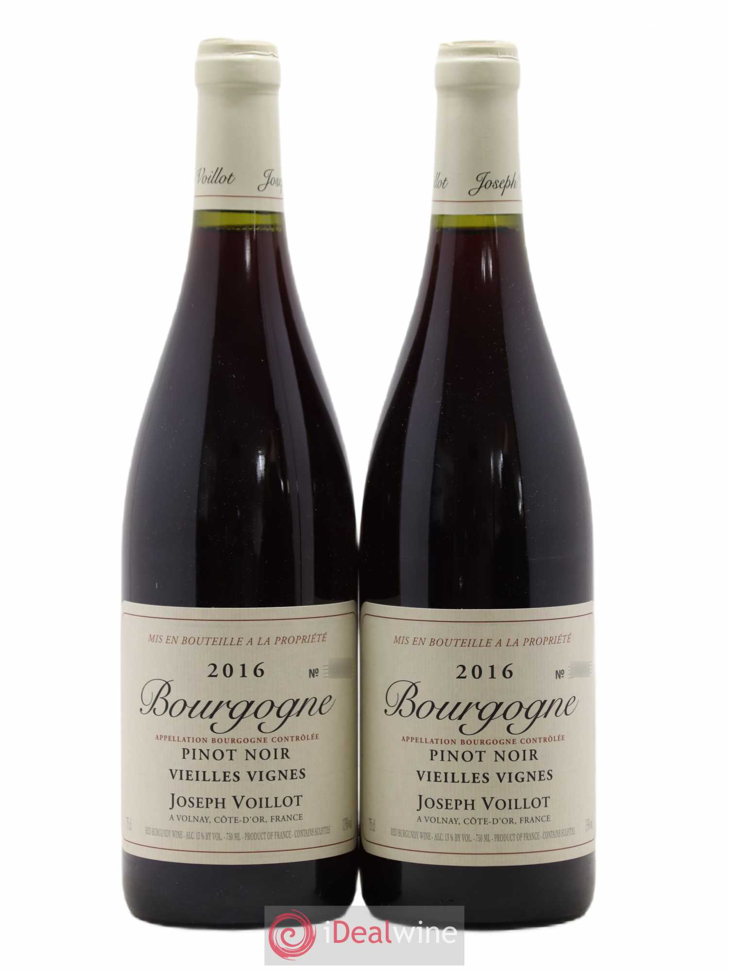 Bourgogne Pinot Noir Vieilles Vignes Joseph Voillot 2016 - Posten von 2 Flaschen - 0